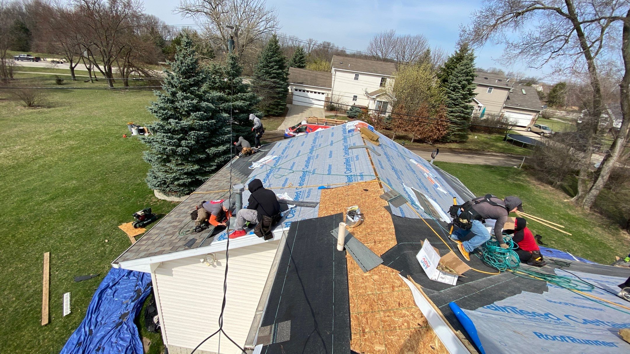 Roof Replacement using CertainTeed Landmark by 180 Contractors