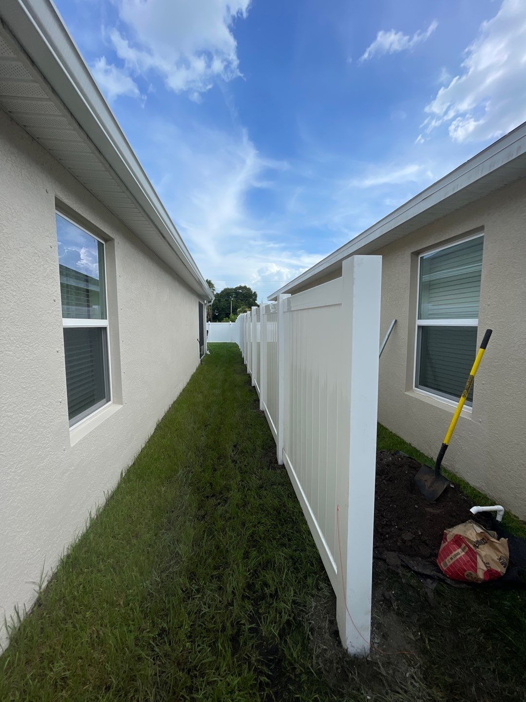 Vinyl Fence Installation using 6ft White Vinyl Picket Fence by Asap fence and gates, LLC