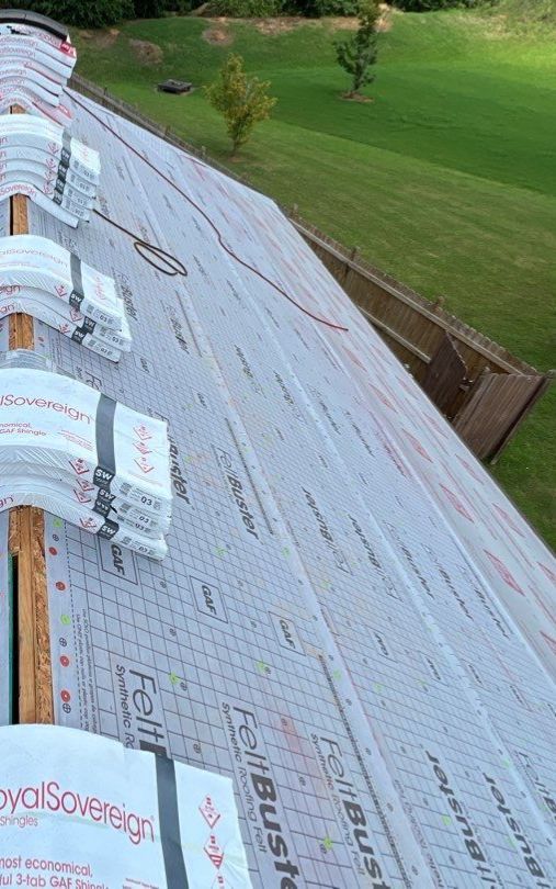 Residential Roofing Installation using 3 Tab Shingles by The Roofing Dudes