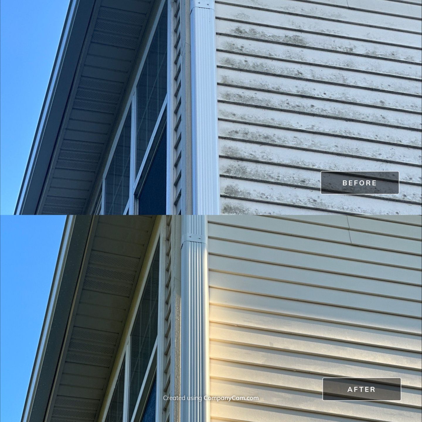 Project in Island Lake by Simmons Power & Soft Washing