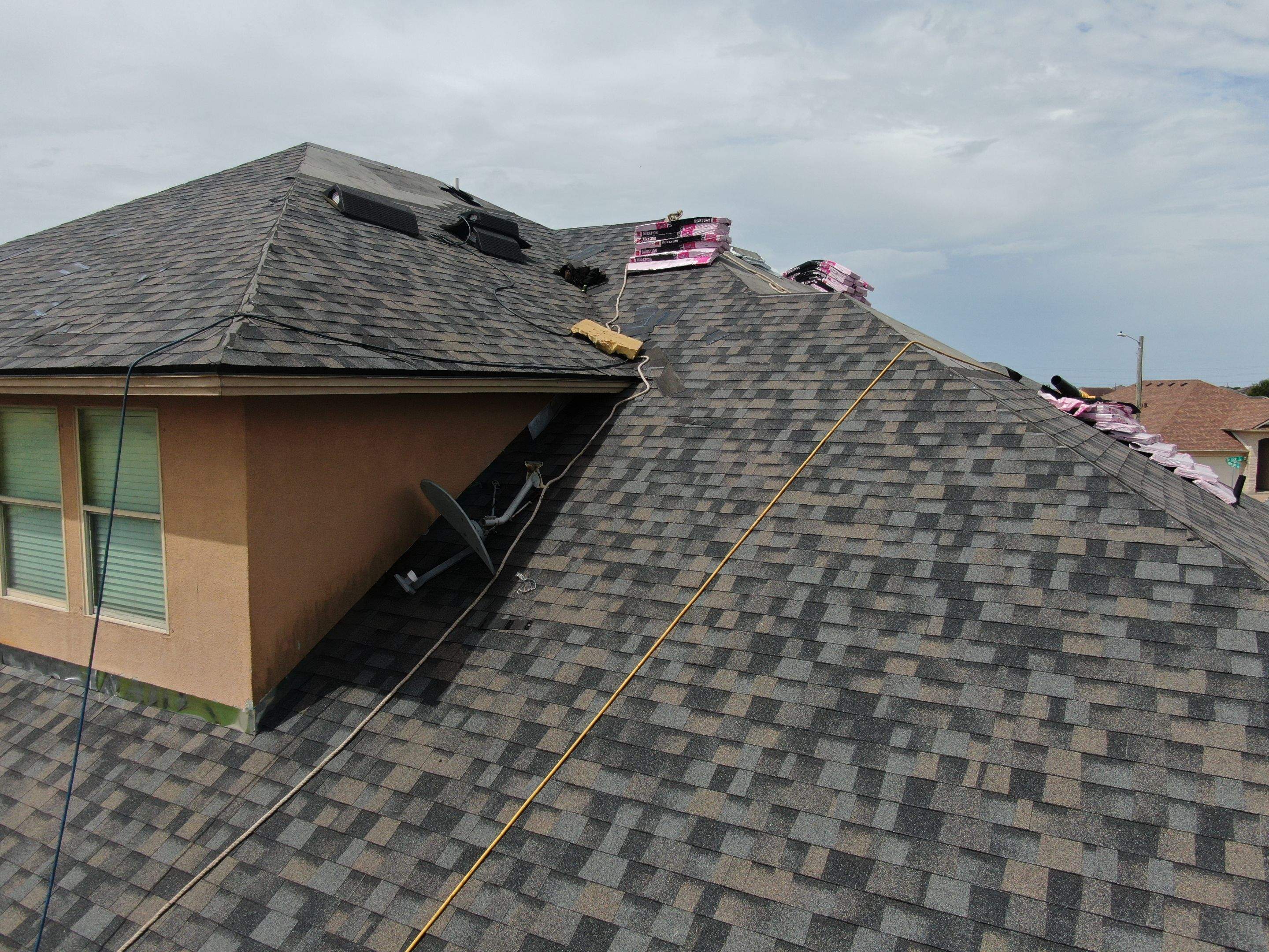Flashing Stucco above the Roof by Bayfront Roofing and Construction