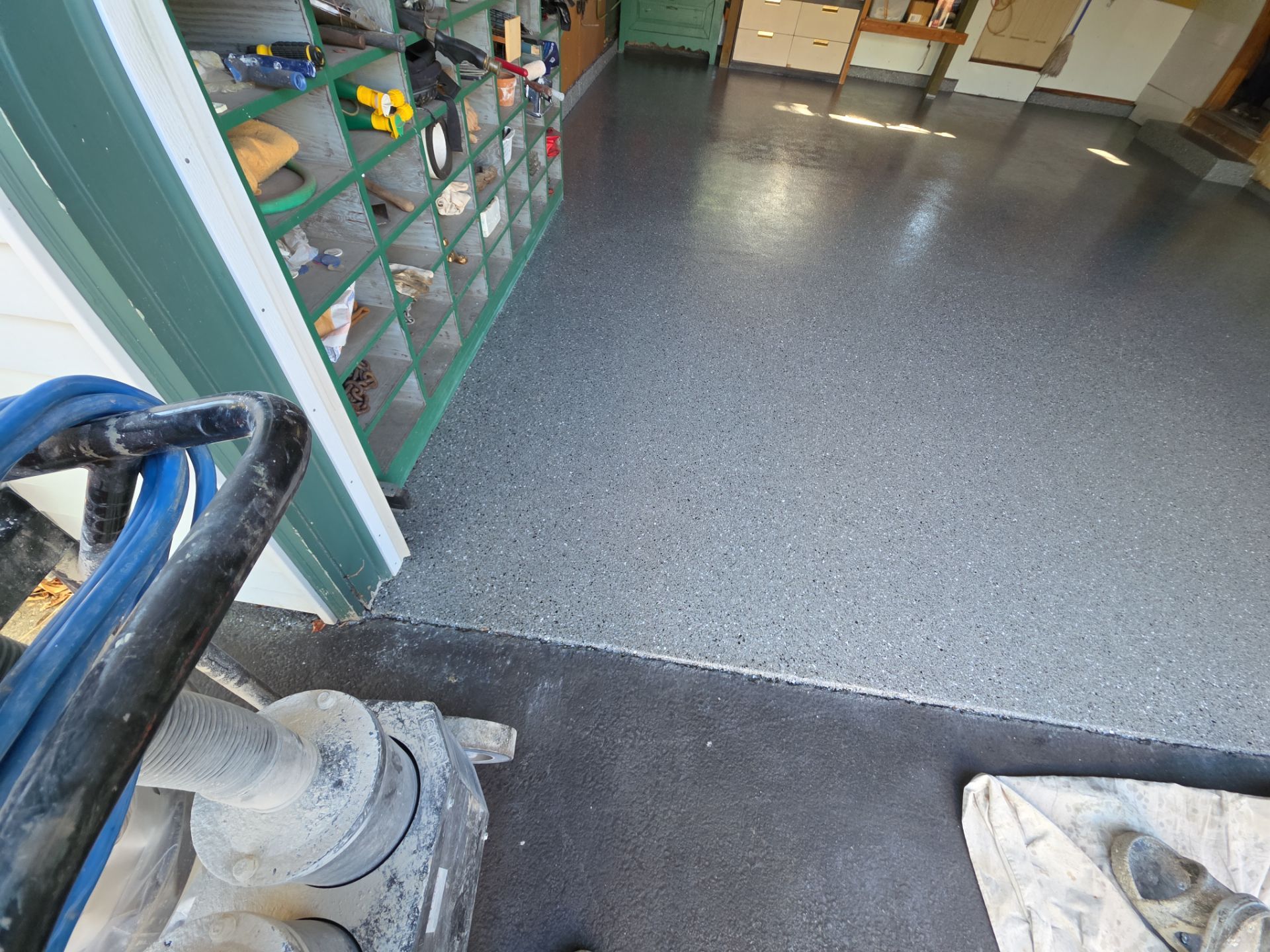 Garage Transformation using Shale Hybrid by Croc Coatings, LLC