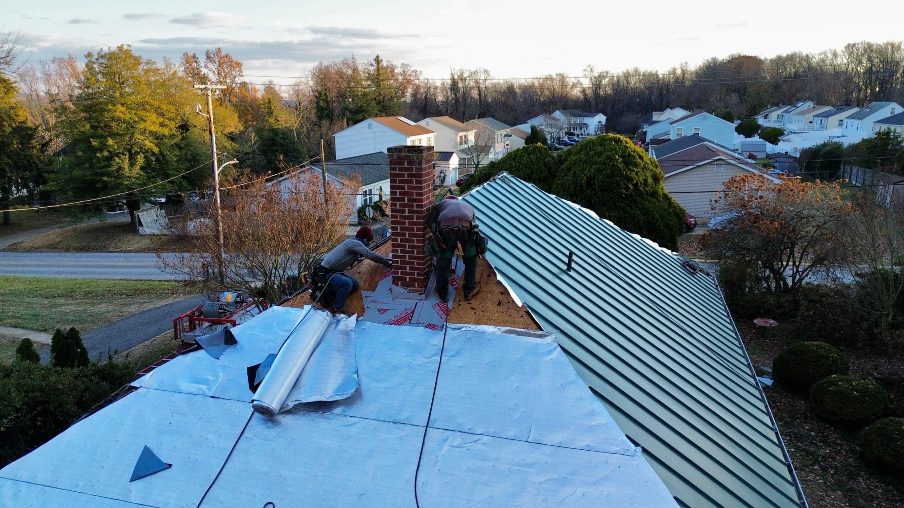 Residential Roofing Installation using Standing Seam Metal Roof | Mechanically Fastened | 24 Gauge by Matter Construction, LLC