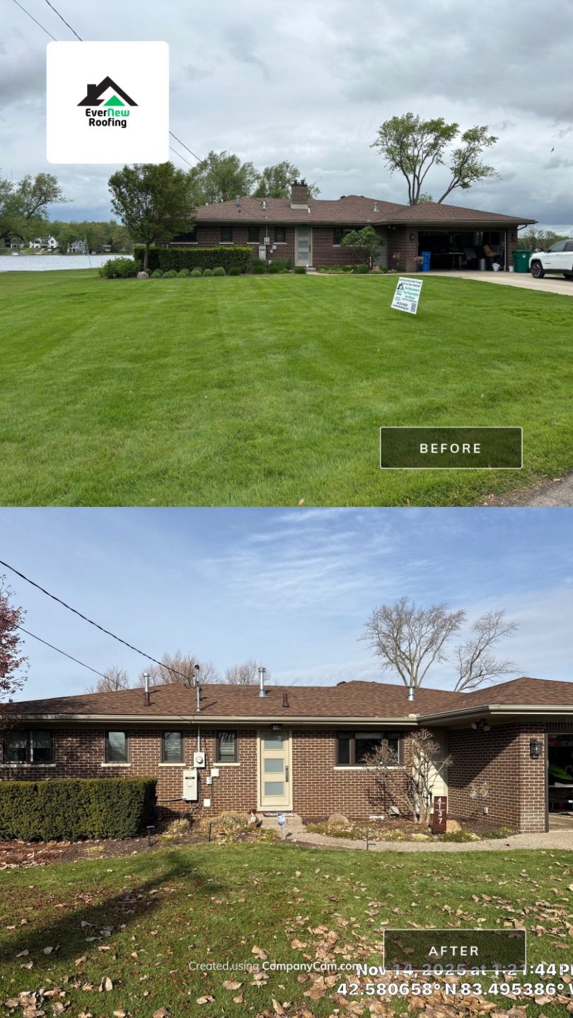 New Roof In Commerce Township by EverNew Roofing 