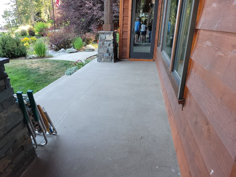Patio and Walkway using Pecan and the Penntek Evolution Flooring System by Croc Coatings, LLC