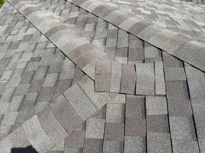 Wind damaged roof replacement