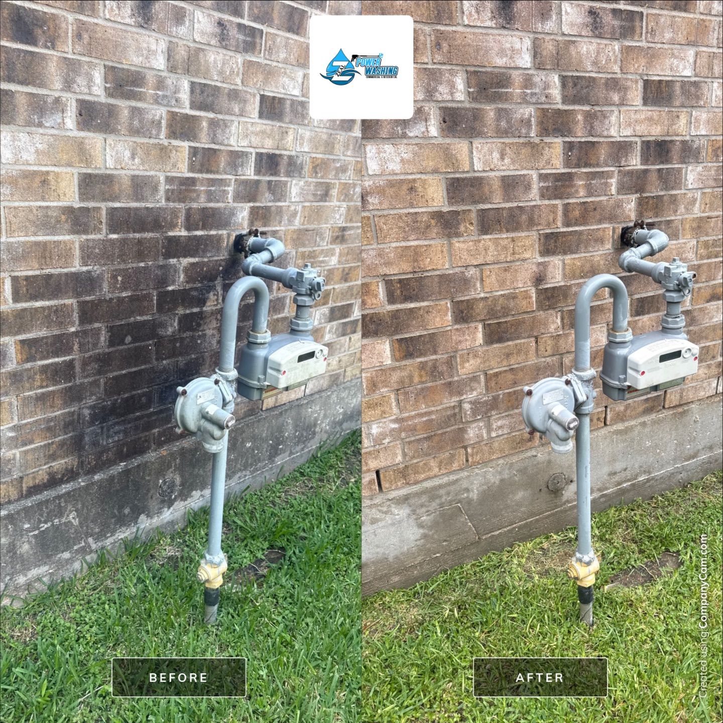 Full Exterior House Wash and Concrete Cleaning in Rosharon by Zeal Power Washing