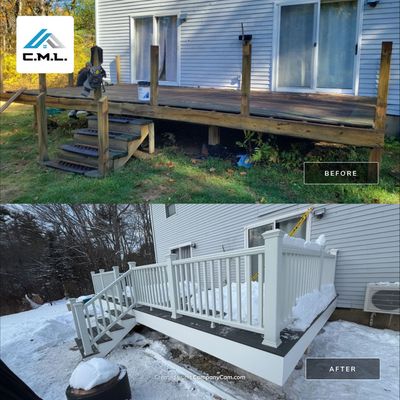 Deck Rebuild & Siding Work in Gorham