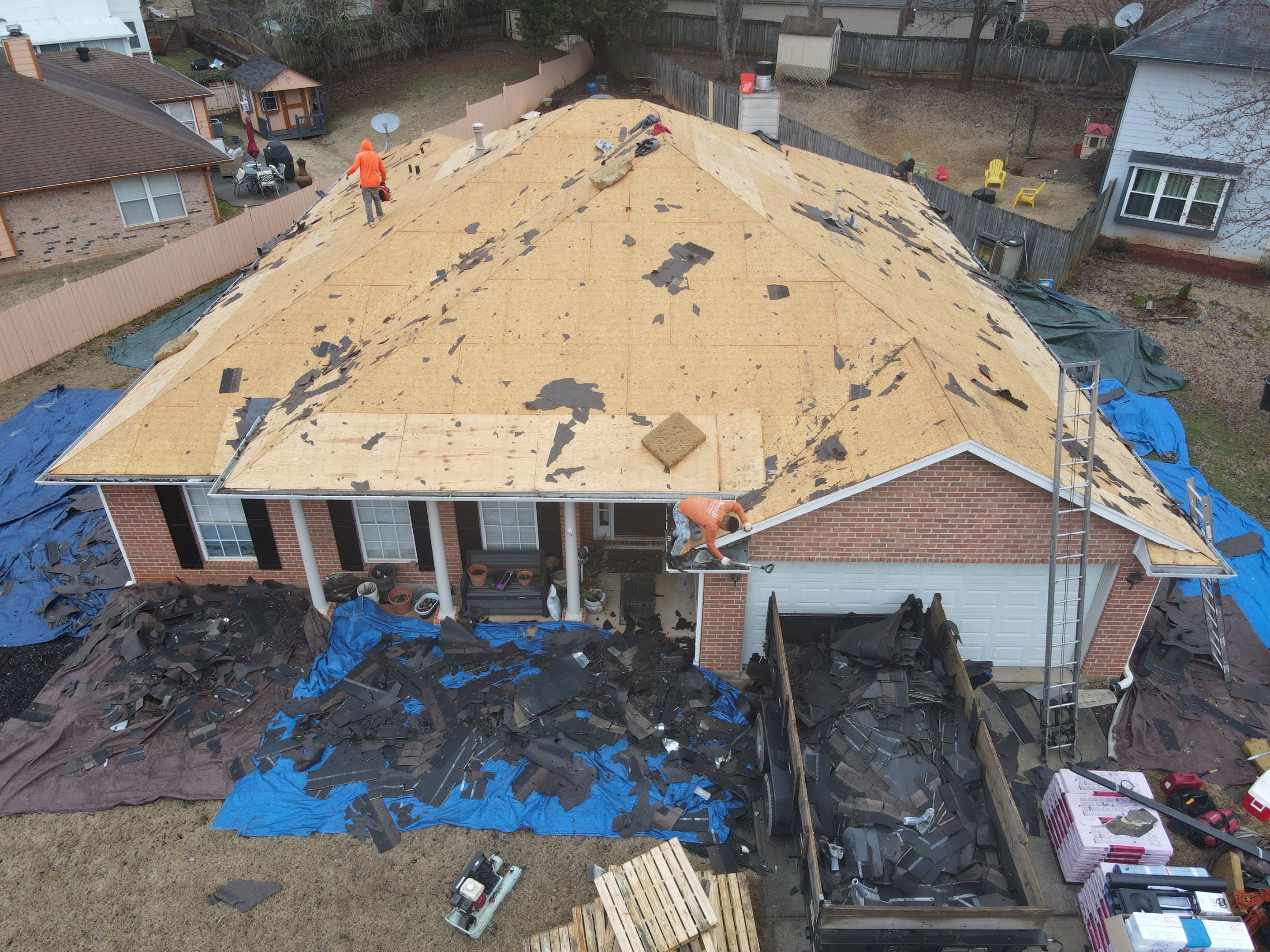 Residential Roofing Installation using Owens Corning by Inspector Roofing and Restoration