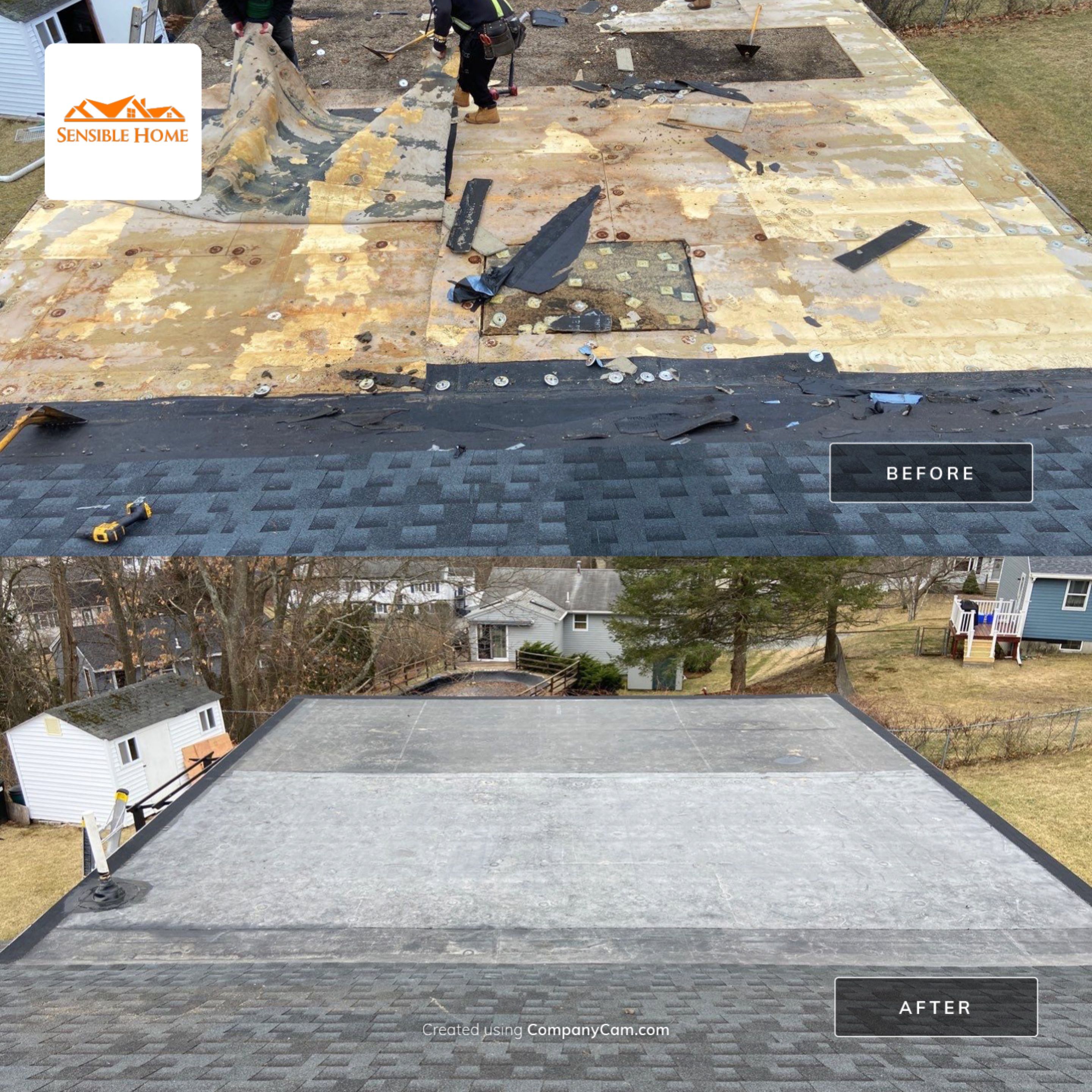 Residential Roofing Repair using EPDM/Rubber by Sensible Home Solutions