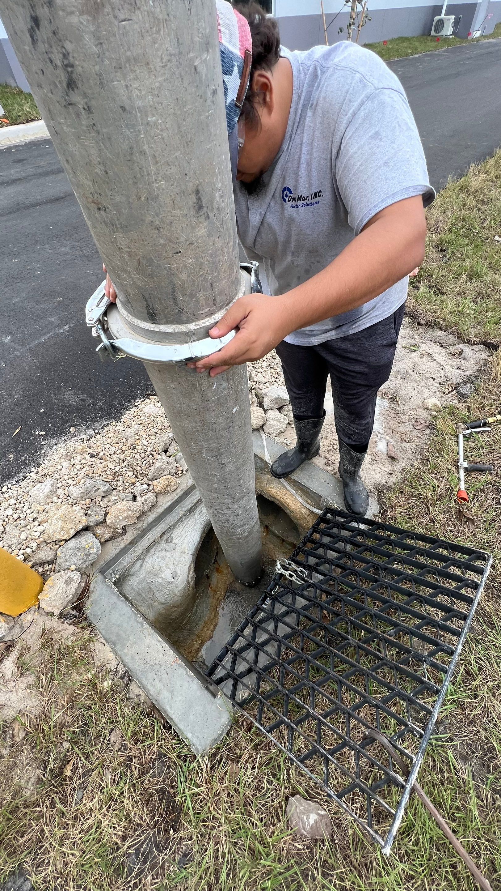 New Construction Storm Drain System Cleaning by APS Power & Water