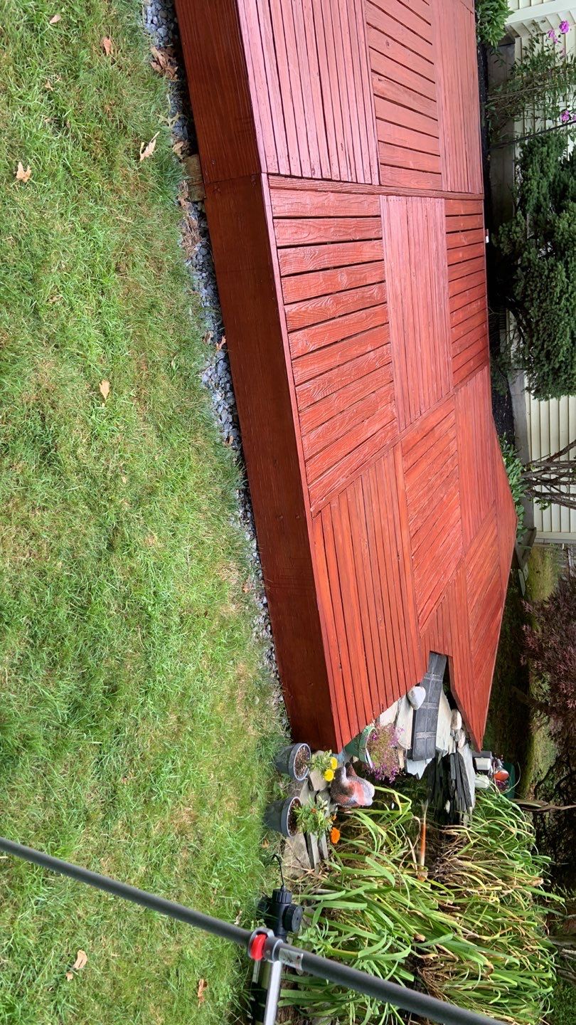 Deck Refinishing Using Powerwasher by A1 NERDY HOMES LLC