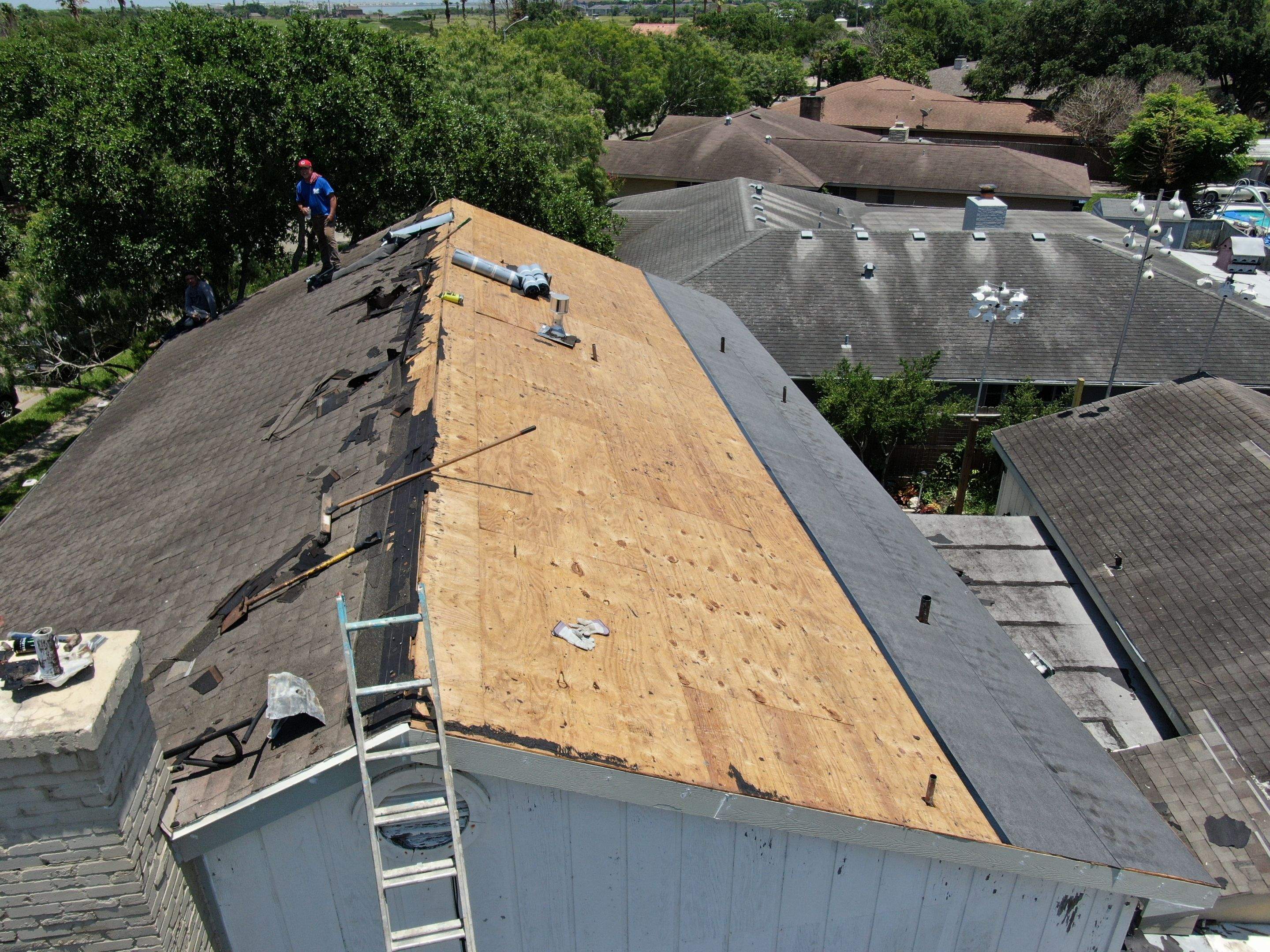 Its to Hot! Insulate this roof by Bayfront Roofing and Construction