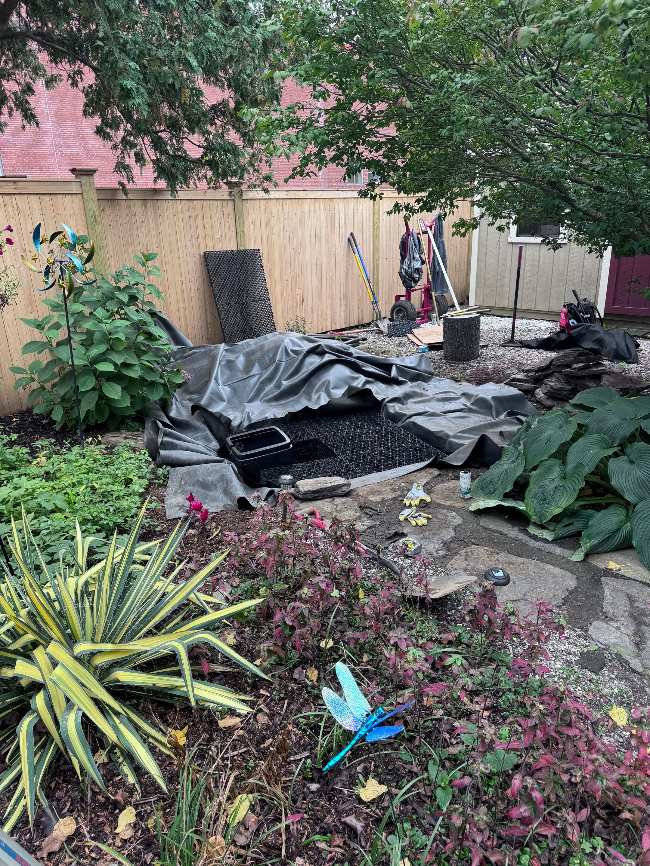 New Pondless Waterfall in Northampton by Wicked Water Gardens
