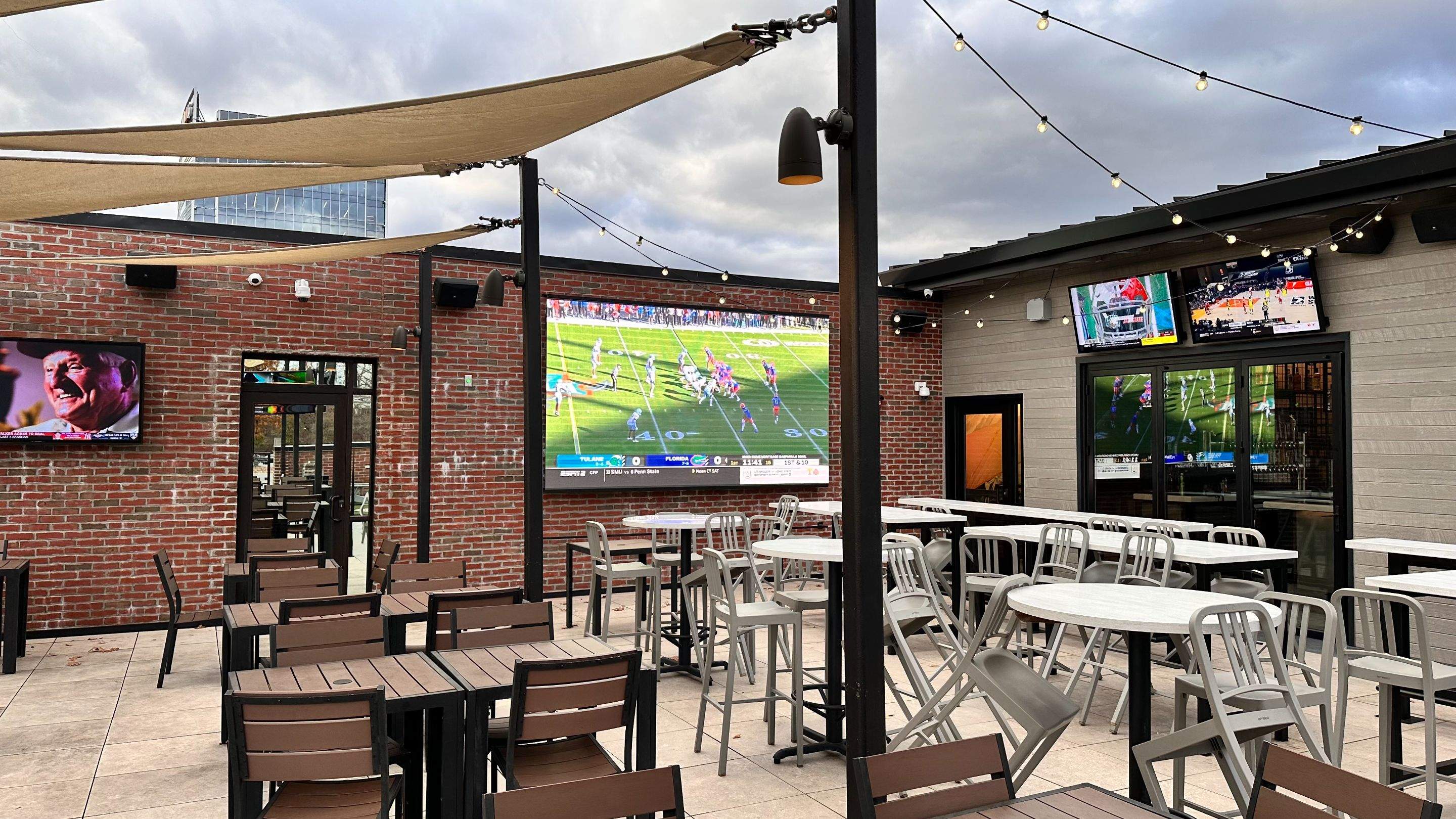 Rooftop patio AV install by AVSi