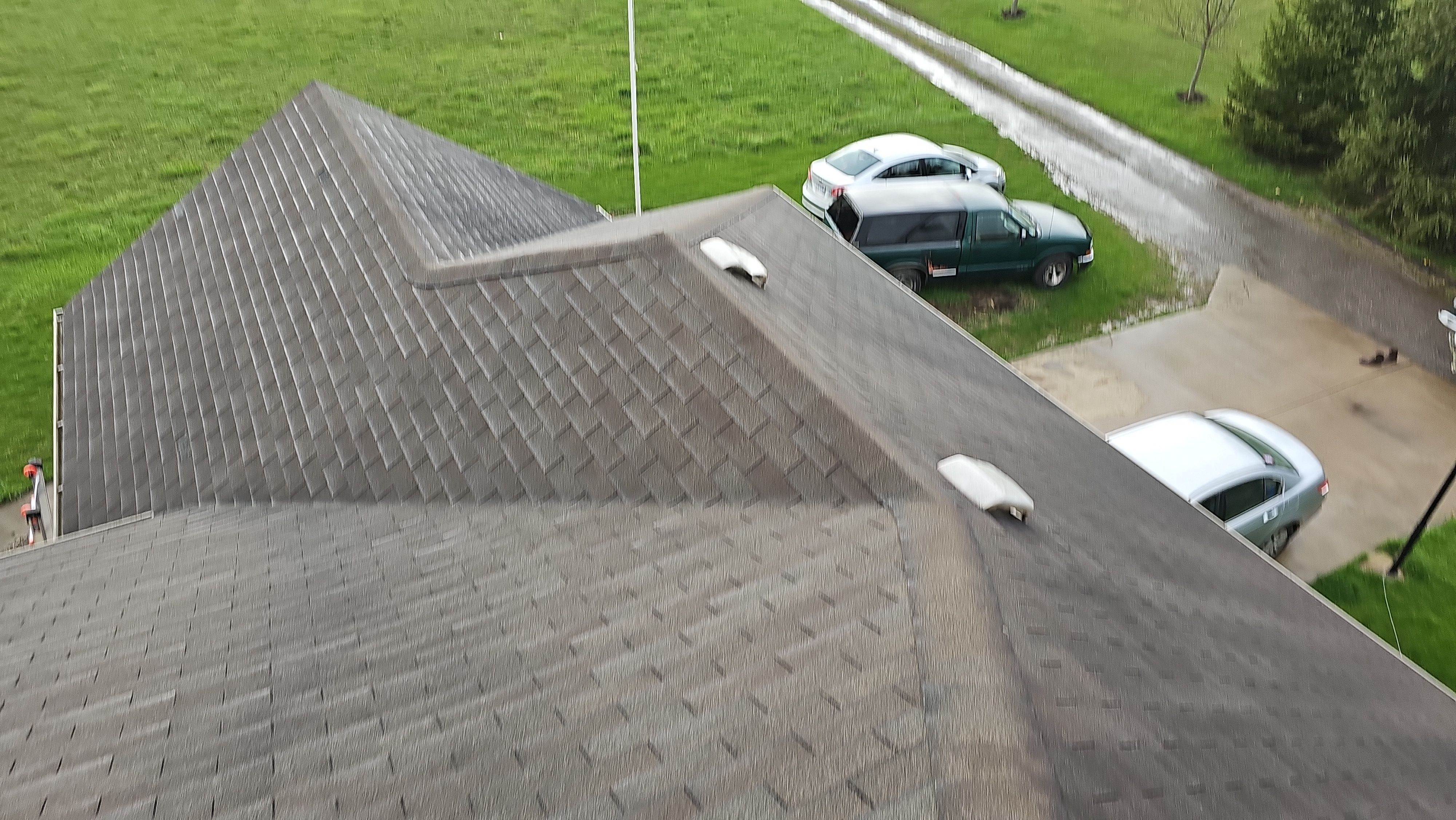Atlas Pinnacle, Color, Weathered Wood, Drip Edge, Color, Royal Brown by Eagle Eye Roofing