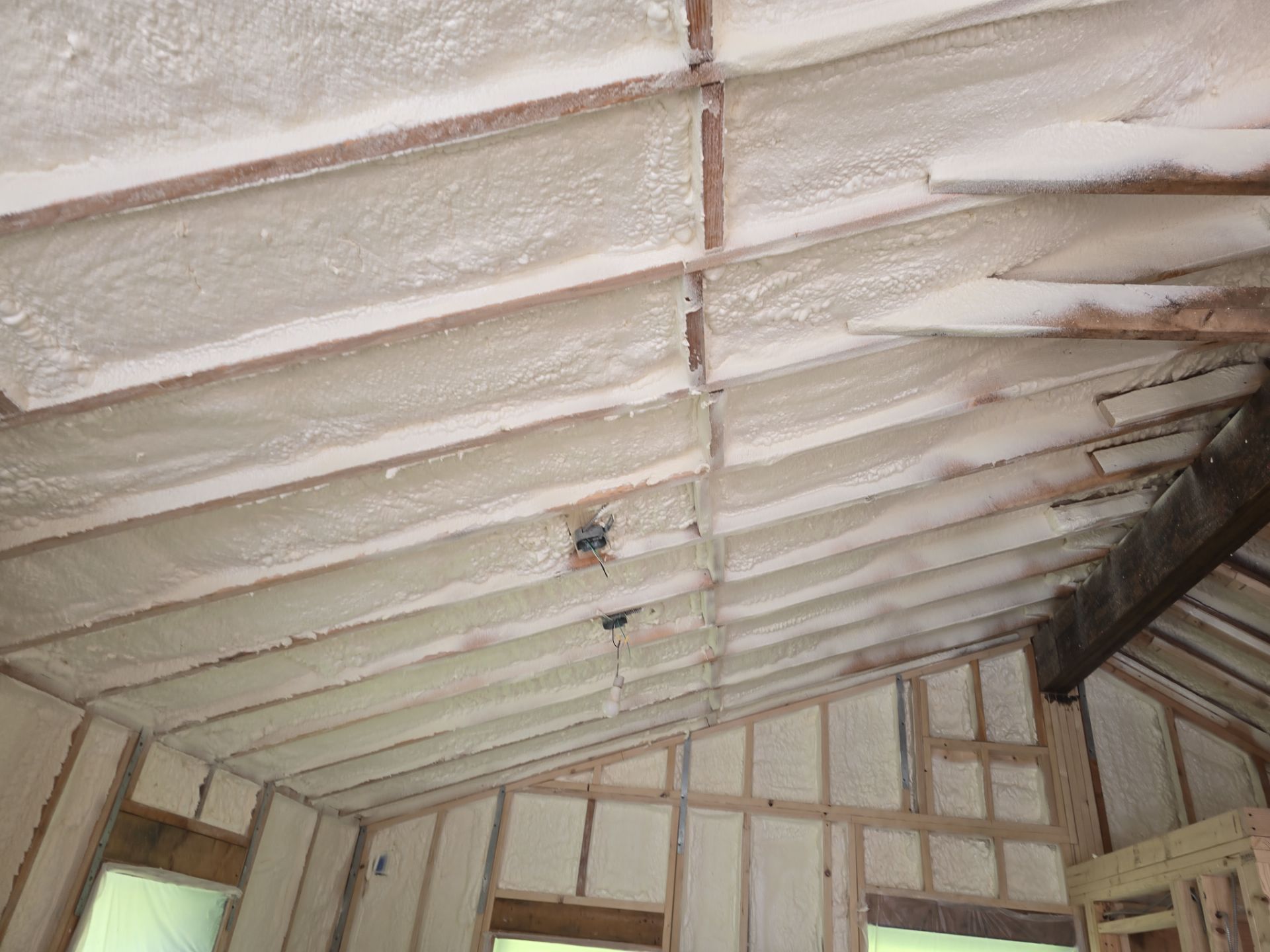 Attic Insulation using Closed Cell Spray Foam by NYS Foam & Energy