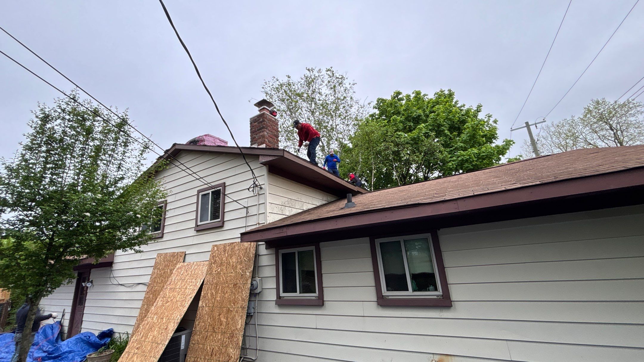 Roof Replacement using Owens Corning Teak by 180 Contractors