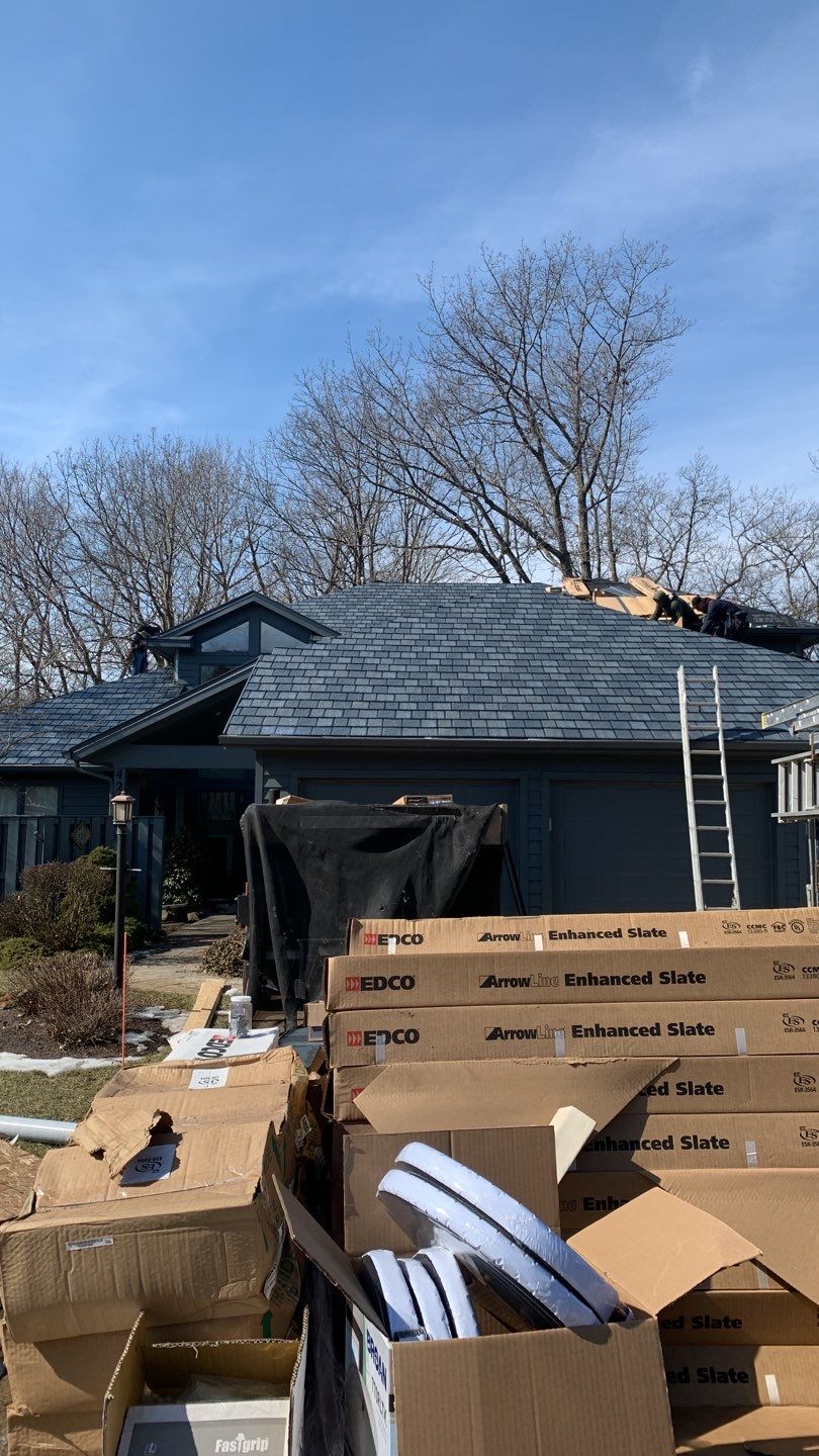 EDCO Arrowline Slate Metal Shingle Roof in Fort Wayne, Indiana by 4Ever Metal Roofing
