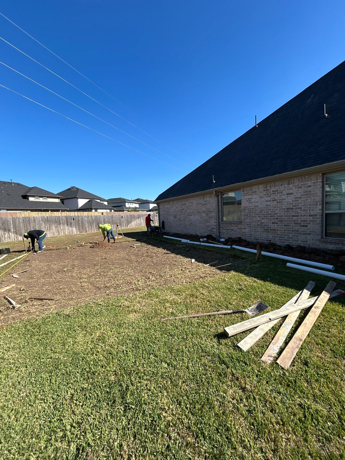 🏀💧 New Basketball Court & Drainage System – Full Backyard Upgrade by Texas Urban Elements