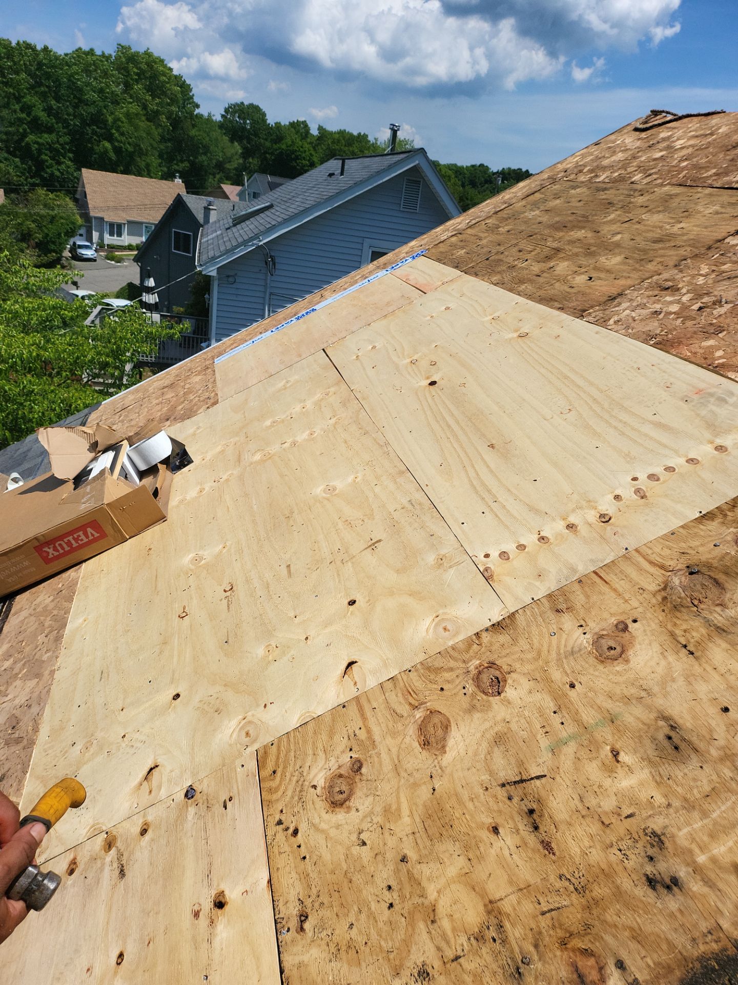 Residential Roofing Installation using Owens Corning TruDefinition Duration - Estate Gray by A Plus Exterior