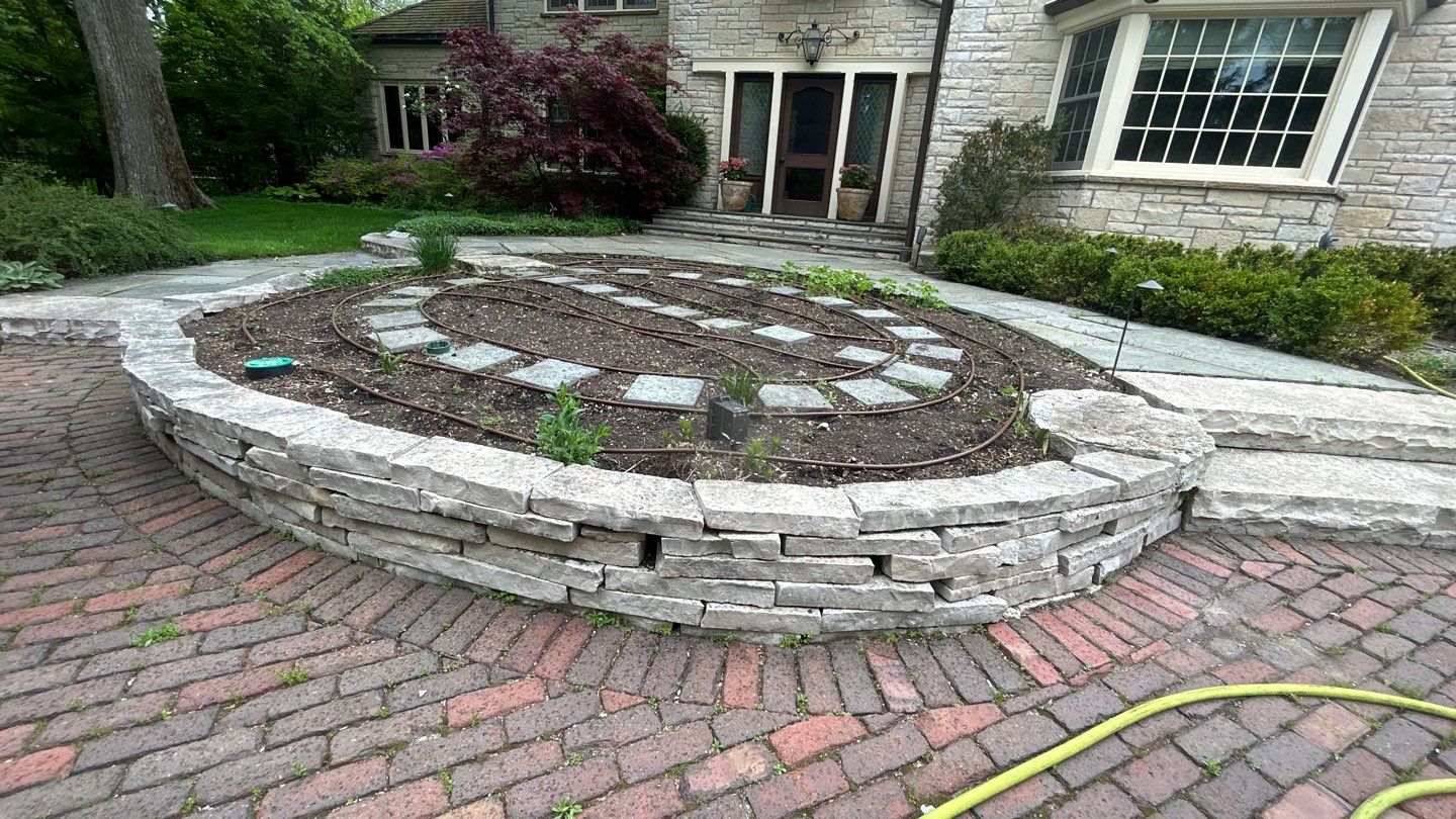 Winnetka, IL bluestone patio cleaning by Northern Power Washing LLC.