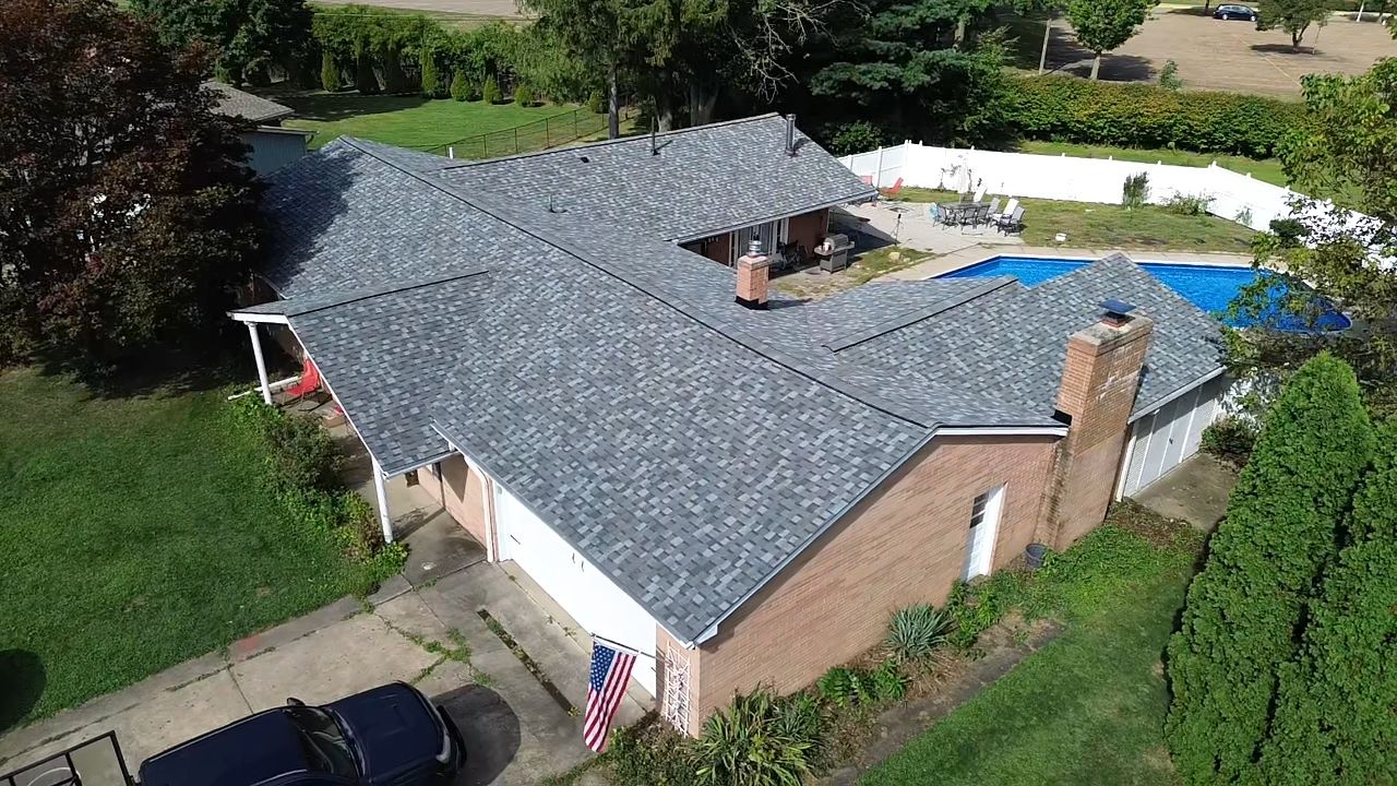 Atlas Pinnacle, Color, Coastal Granite, Drip Edge, Color, Black by Eagle Eye Roofing