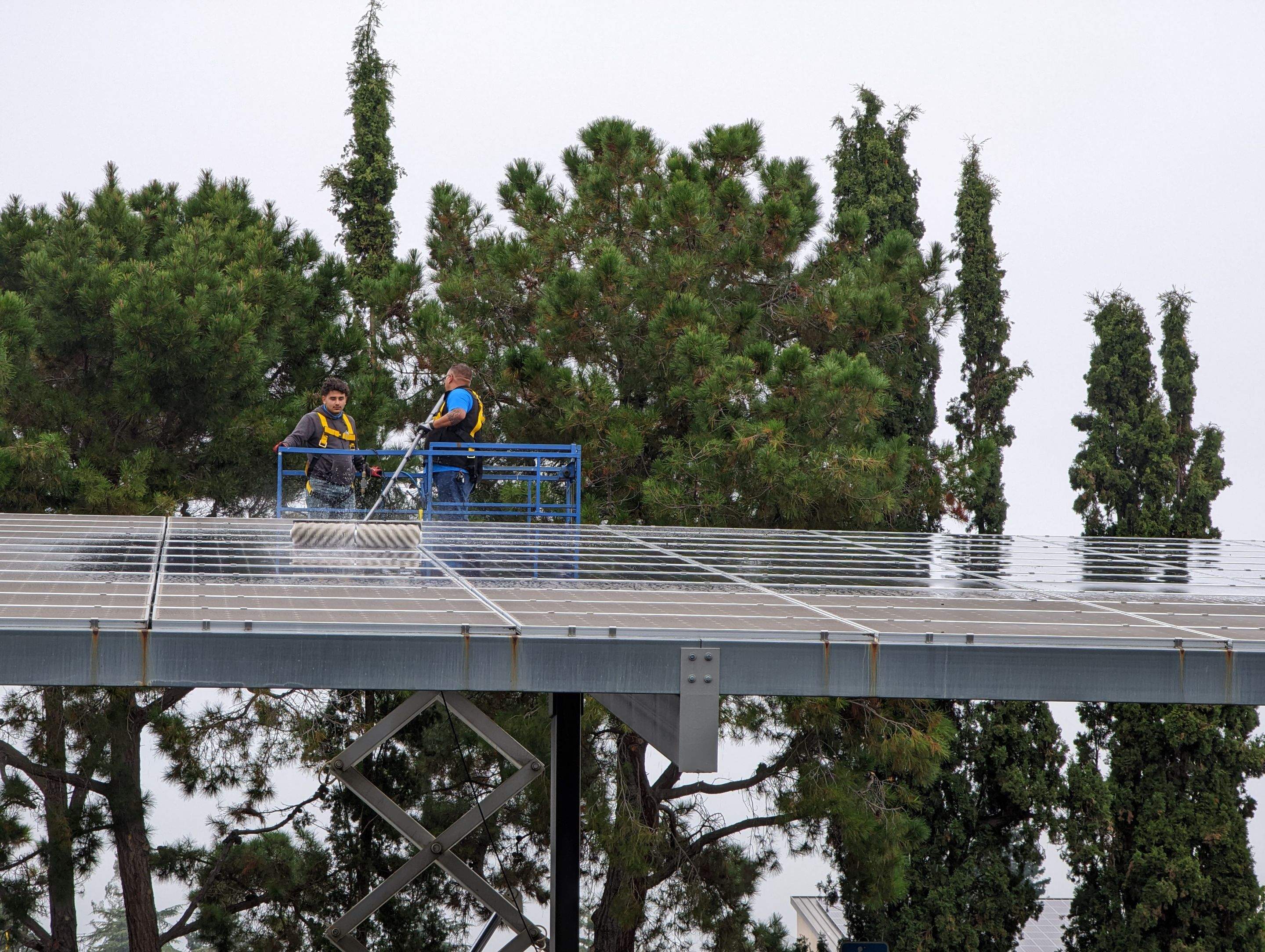 Los Alots Commercial Solar Panel Cleaning by All One Solar Shine