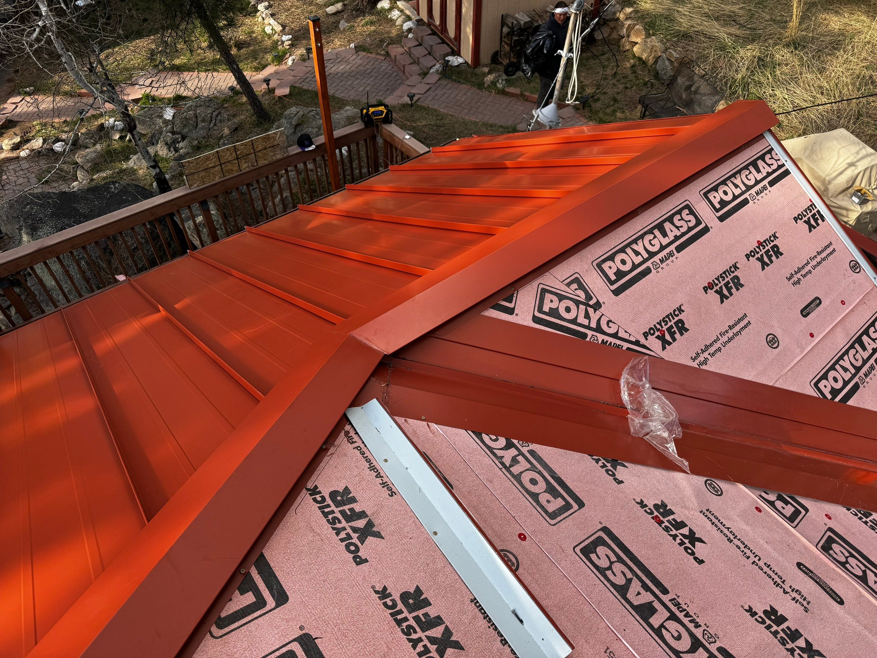 Residential Roofing Installation using Standing Seam Metal by Blue Peaks Roofing LLC 