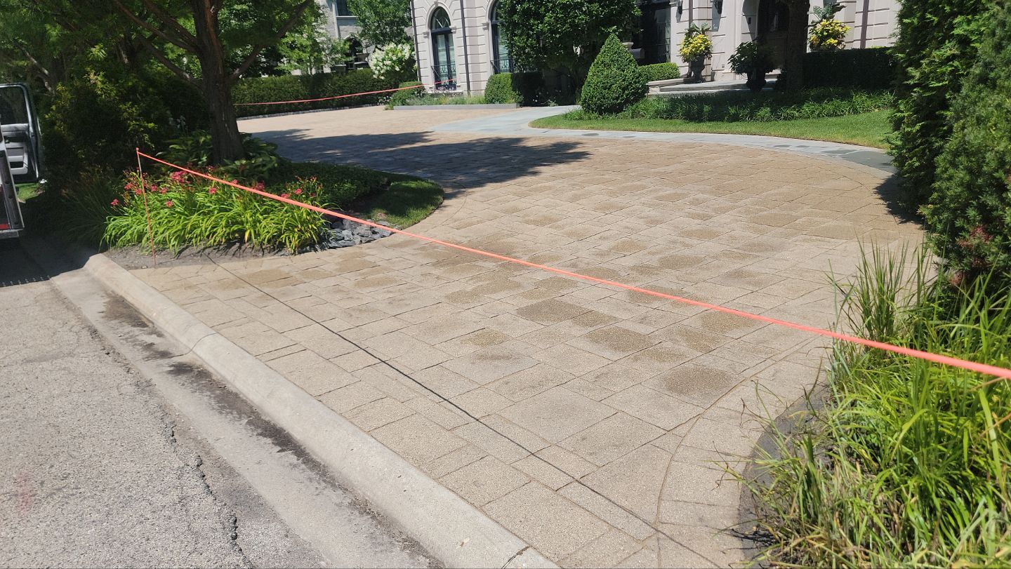 Brick paver clean, sand and seal.  using Surebond SB-1300 by Northern Power Washing LLC.