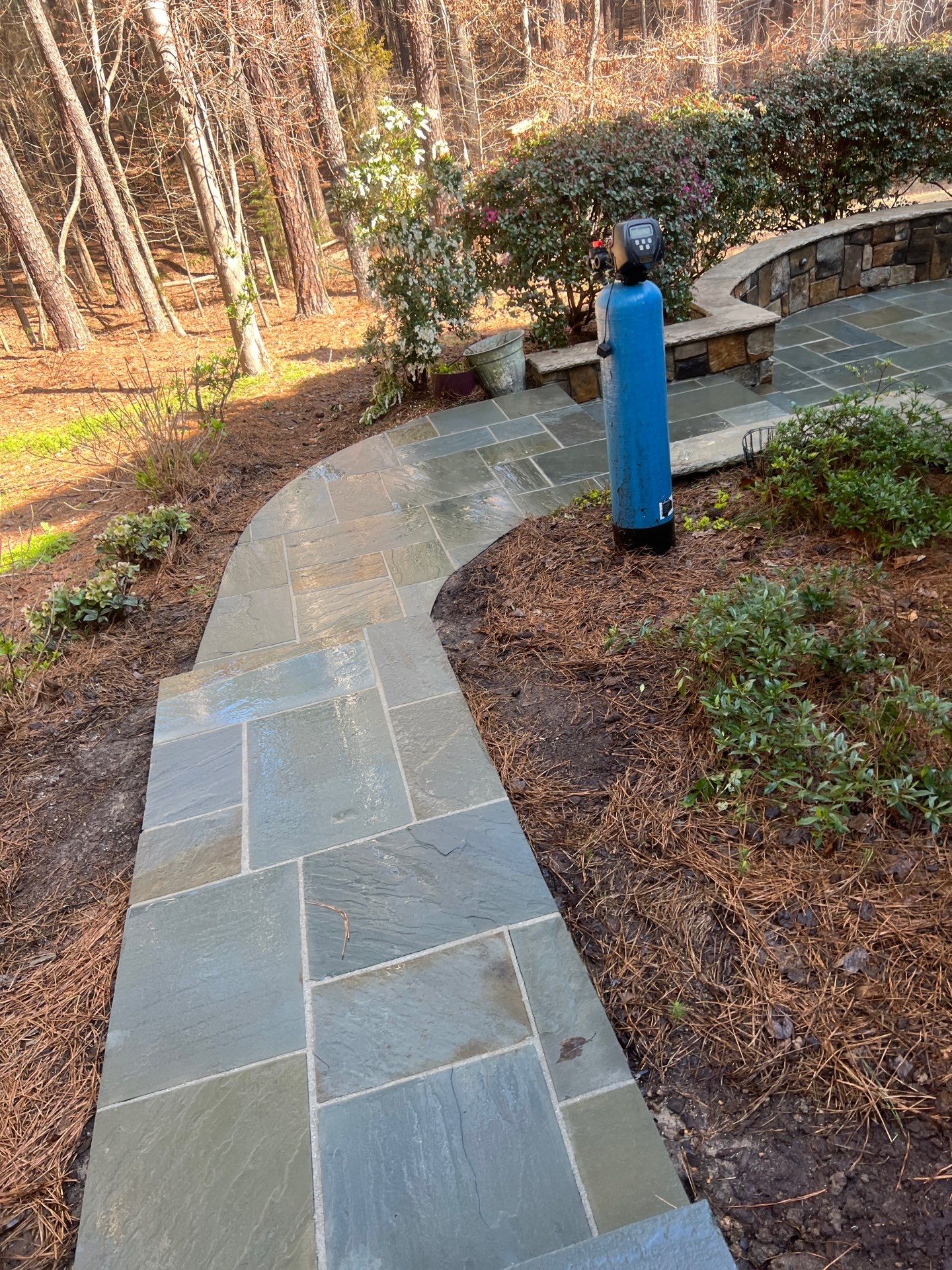 travertine  using Concrete Sealant by DuraSeal