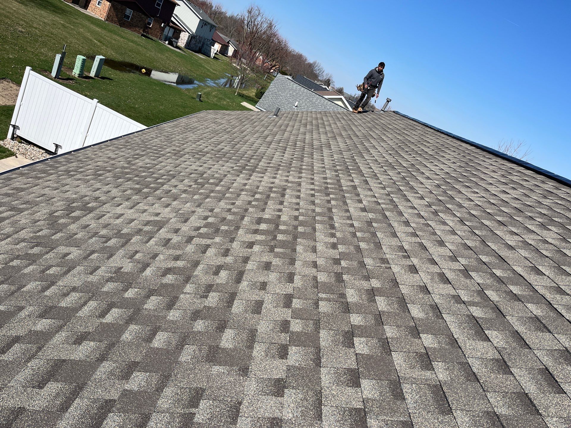 Residential Roofing Installation using CertainTeed Landmark Weathered Wood by Nitro Roofing and Construction