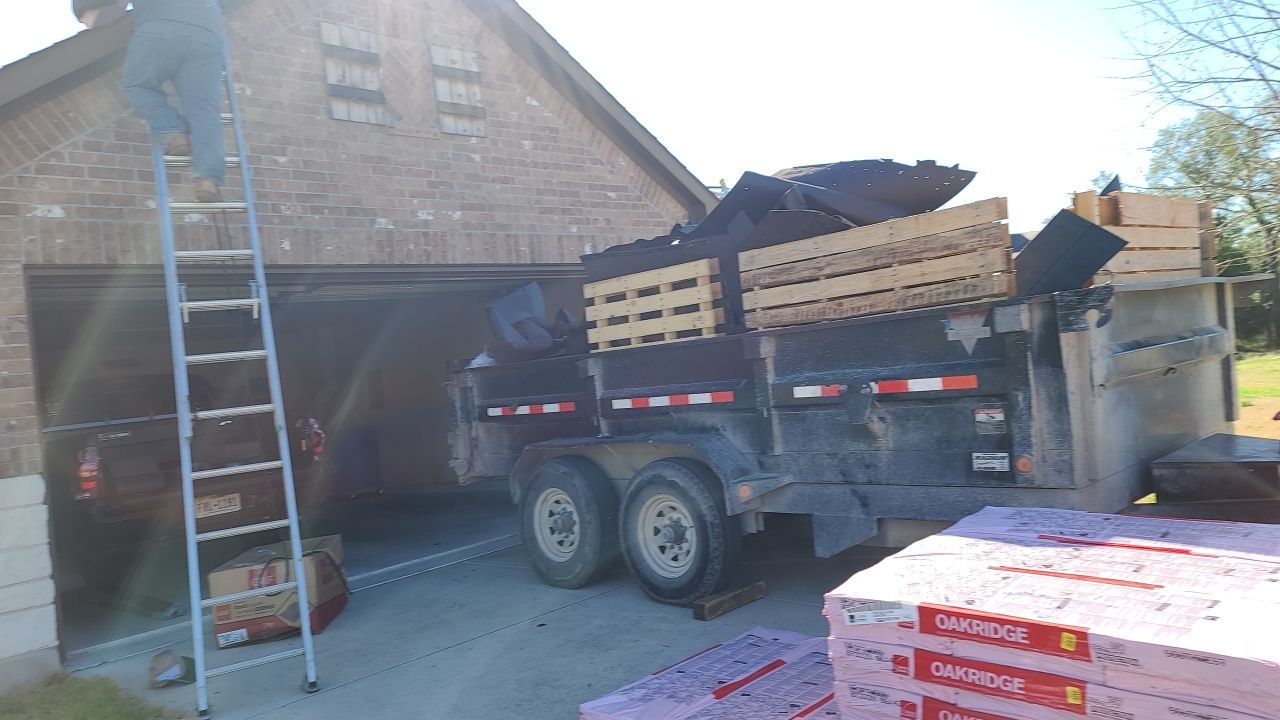Residential Roof Replacement with Oakridge Asphalt Shingles in Leander by Caliber Restoration LLC