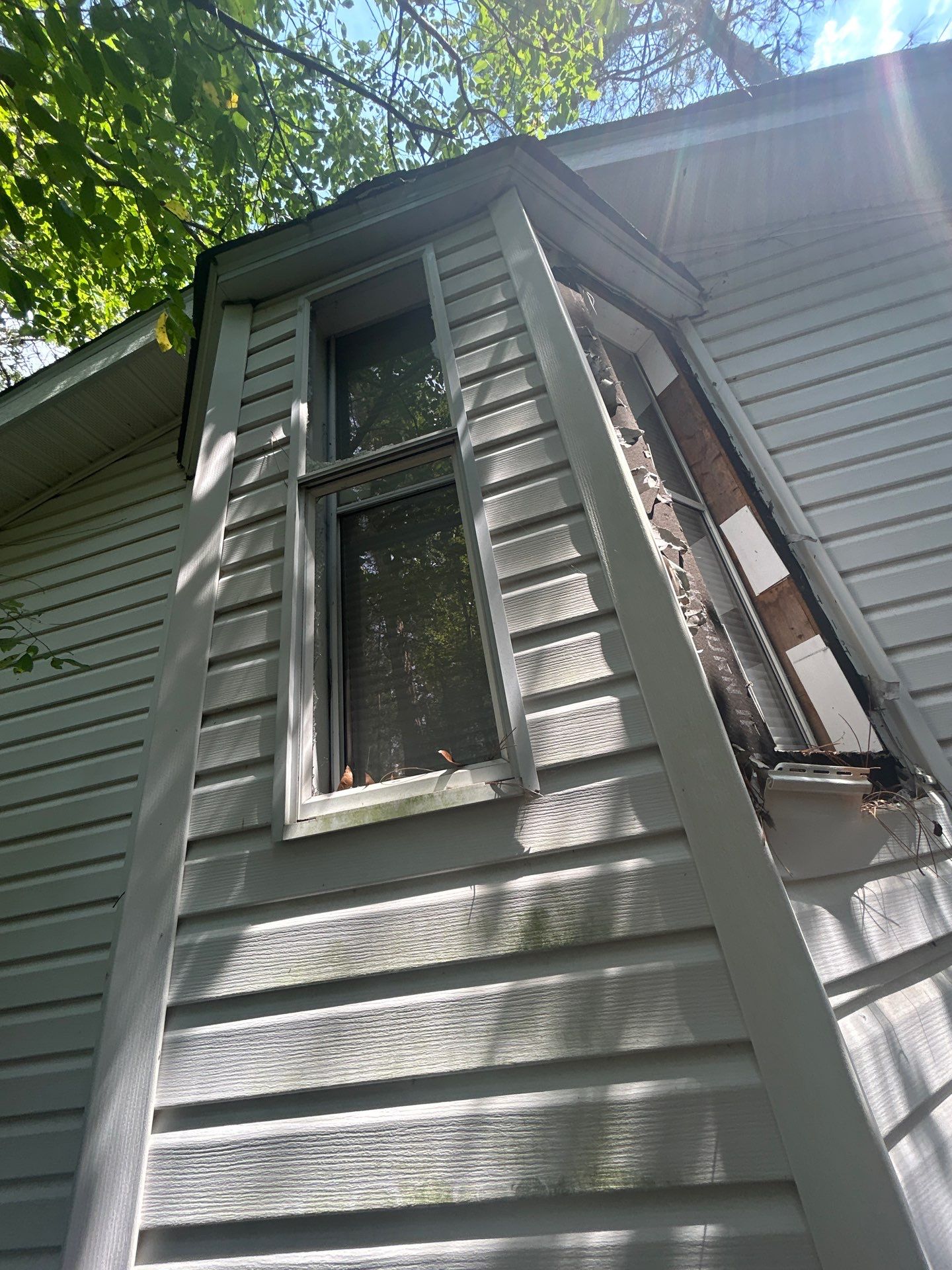 Property Damage in Need of Repair by Karcher Roofing & Construction