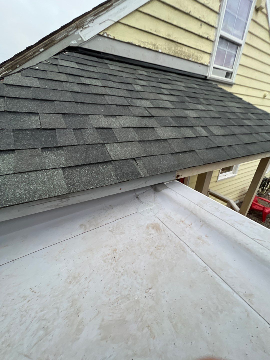 Residential Roof Installation with Added Insulation Barrier  using Malarkey Vista AR Shingles (Color: Storm Grey) by Orezona Building & Roofing Company, Inc.