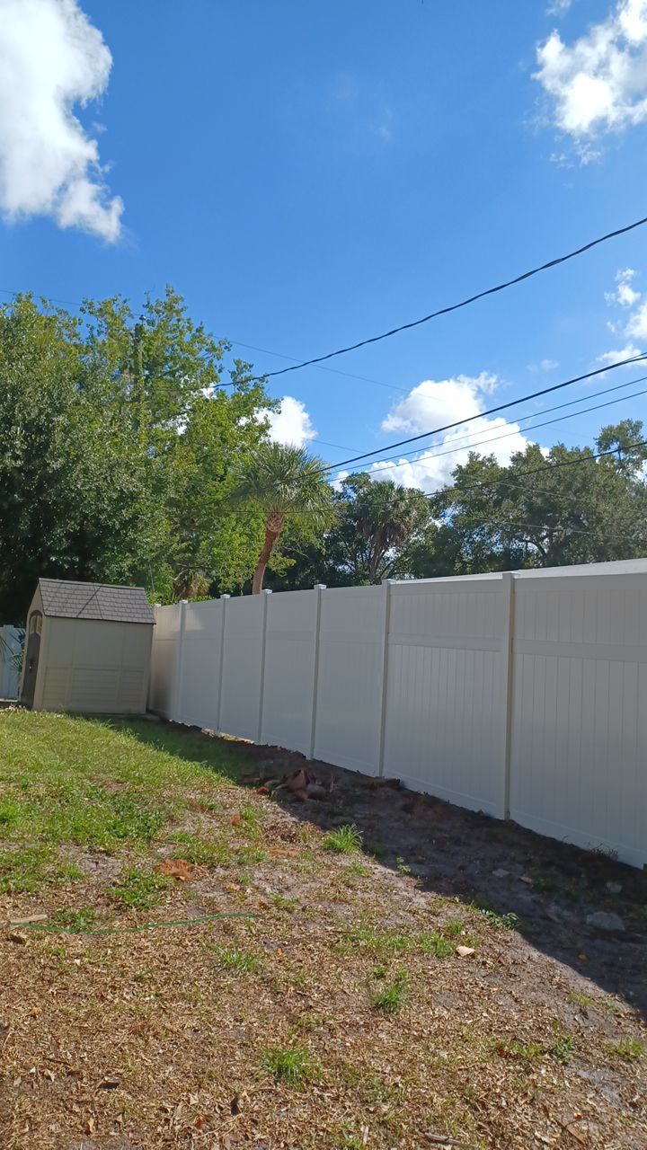 Venice, FL 6ft. Tall White Vinyl Privacy Fence  by Asap fence and gates, LLC
