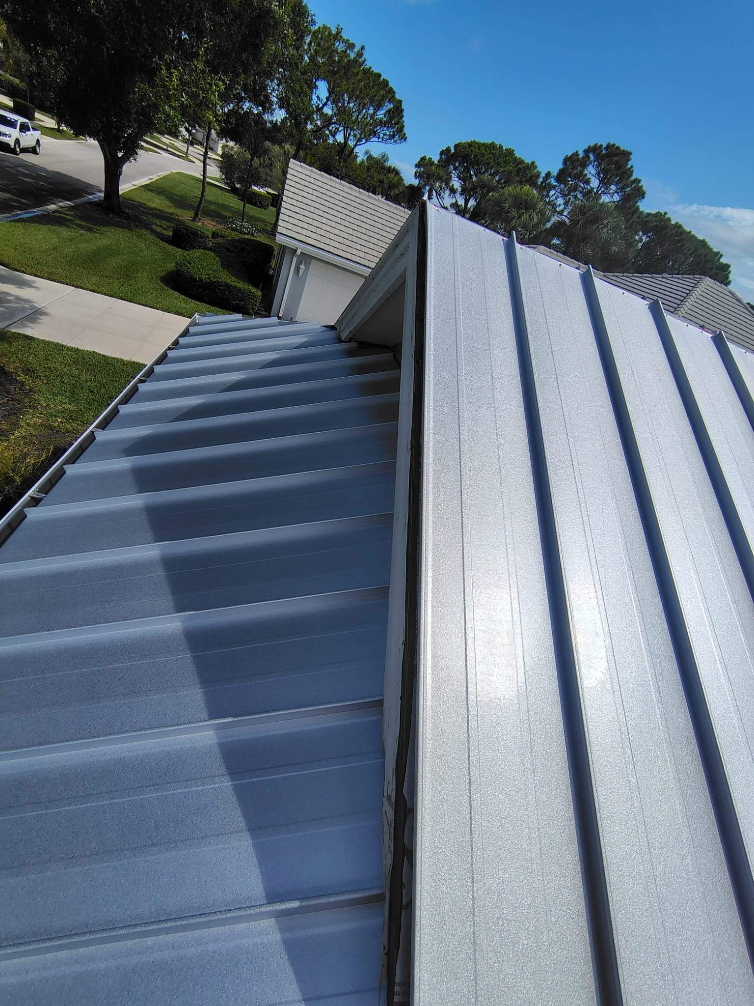 24ga 1.5" Mechanical Seam Mill Finish by Total Roofing System The Metal Roof Experts