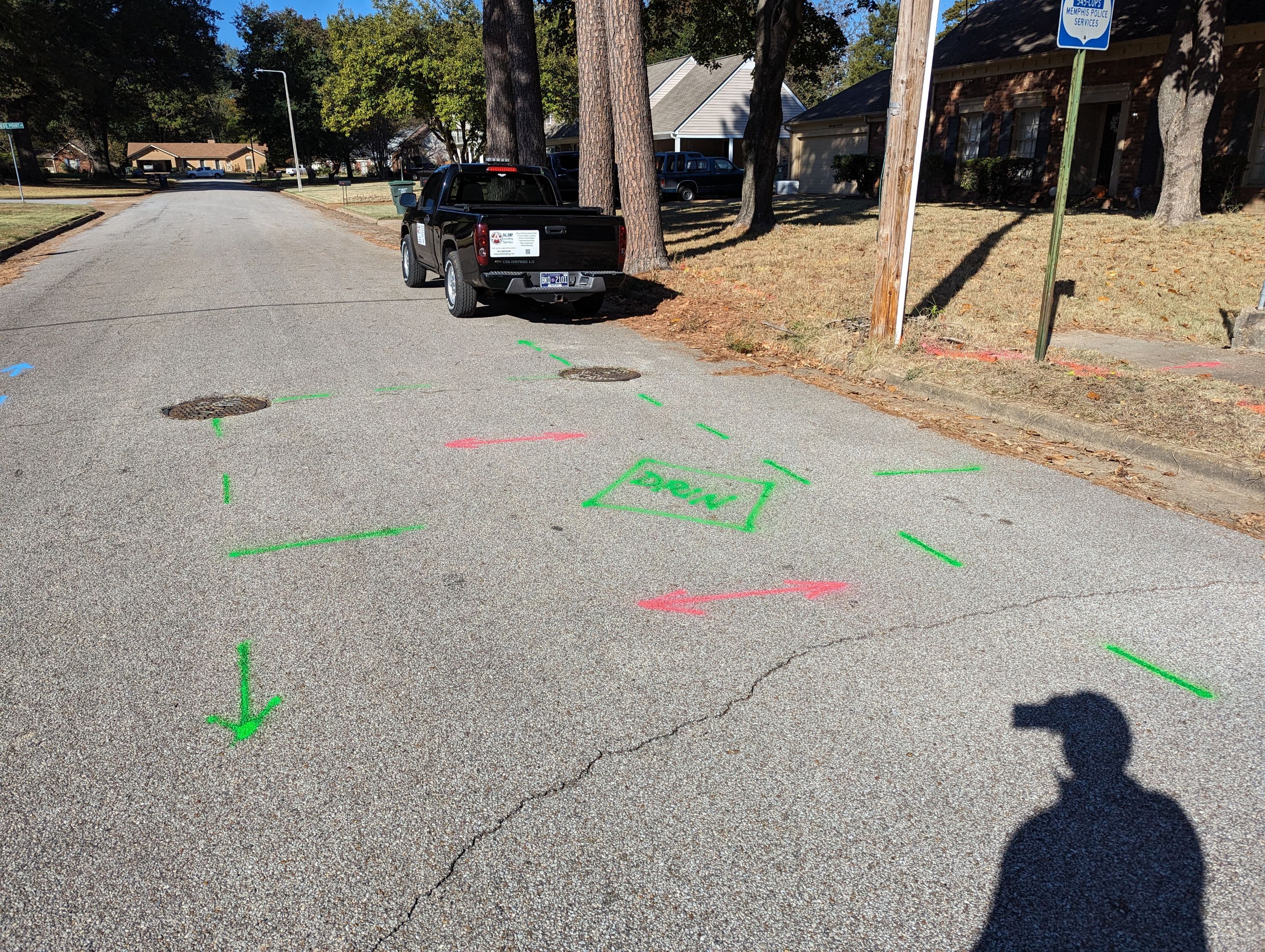 Utility Locating and Verification for Survey Crew by Alsip Locating Service, LLC