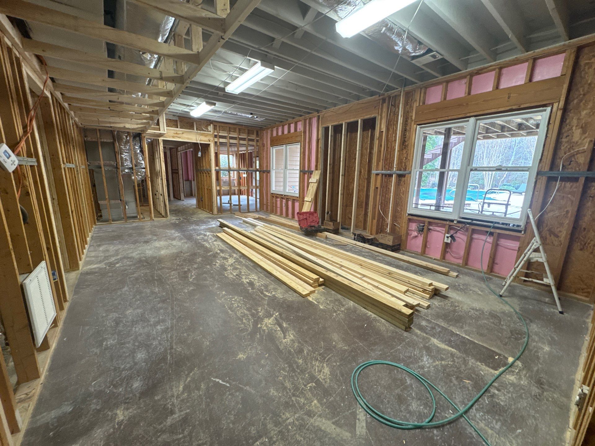 Full Basement Remodel in Powder Springs Featuring Custom Kitchenette by Swift Home Renovations