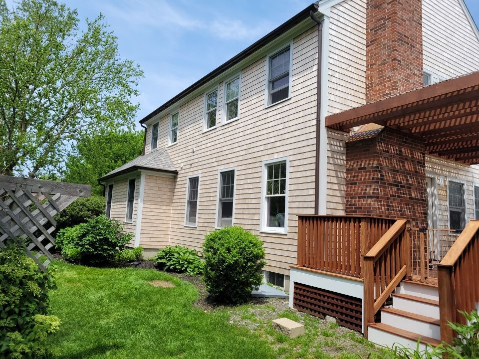Gutter Installation using 6" Half Round Aluminum Gutter by Gutter Pro Enterprises