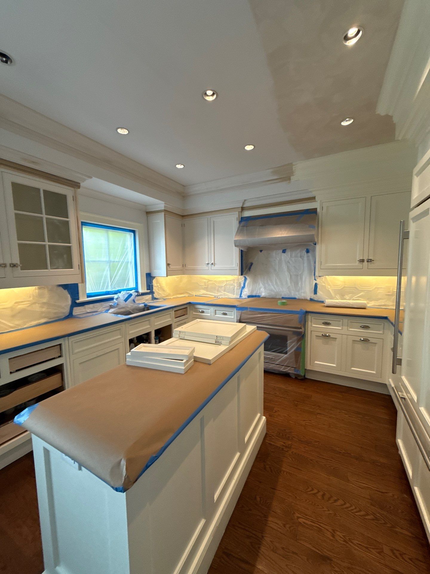 Water Damage Repairs in Luxury Kitchen and Primary Bathroom by Fox Hill Luxury Real Estate Services