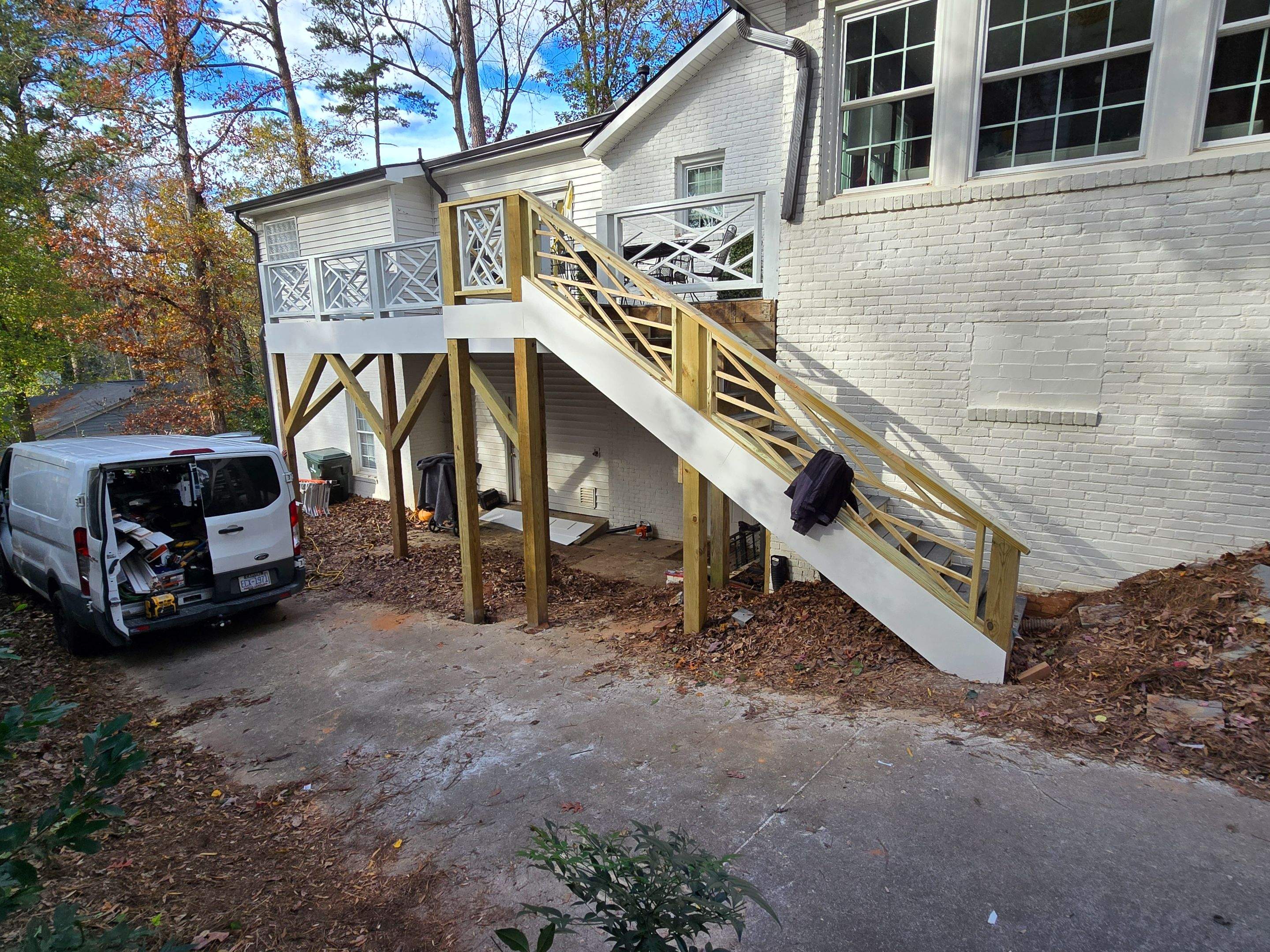 Custom Railings, Deck Support Installation, and Professional Deck Painting by Billy Weatherspoon Contractor