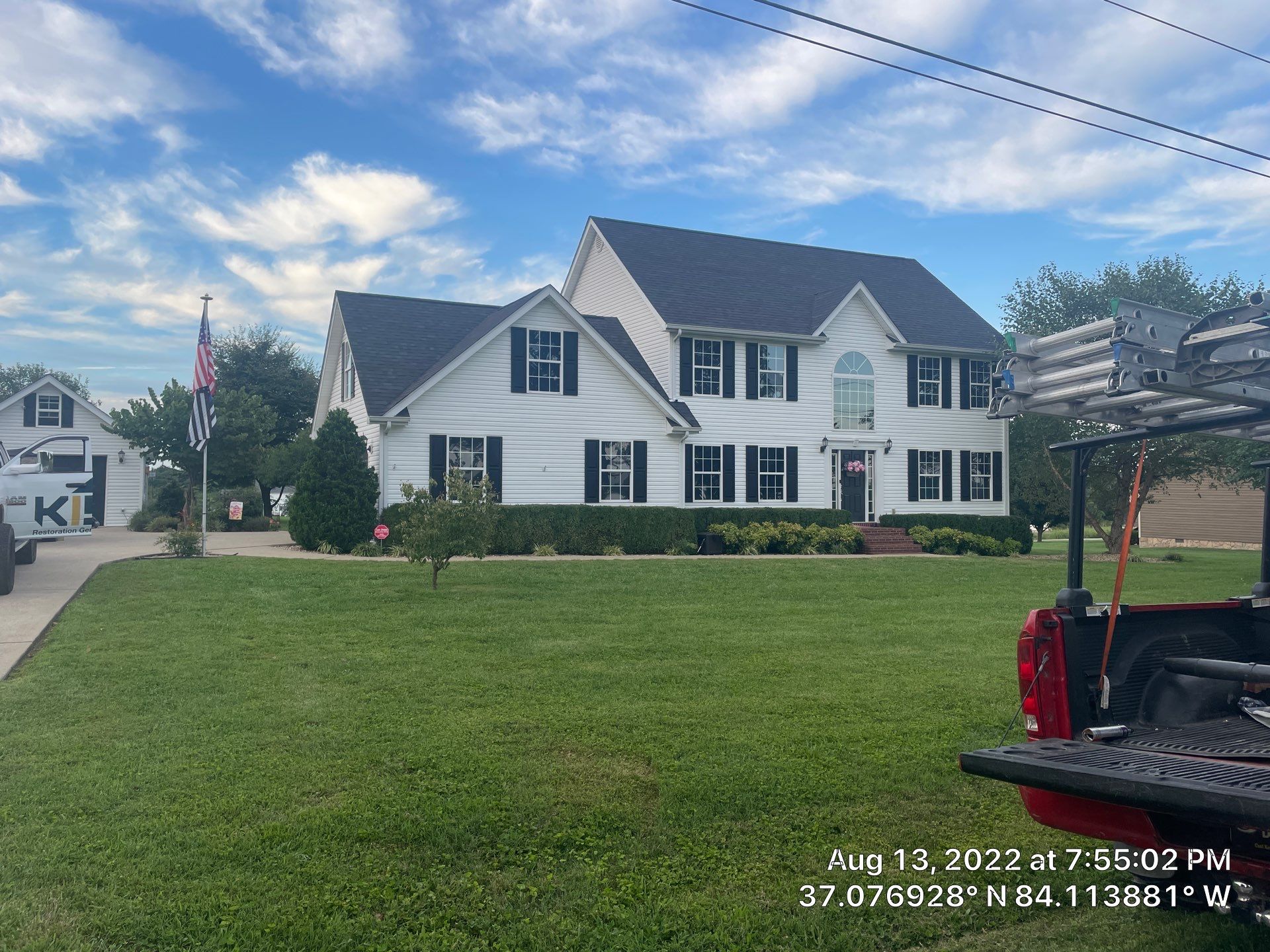 Residential Roof Installation by KISH RESTORATION 
