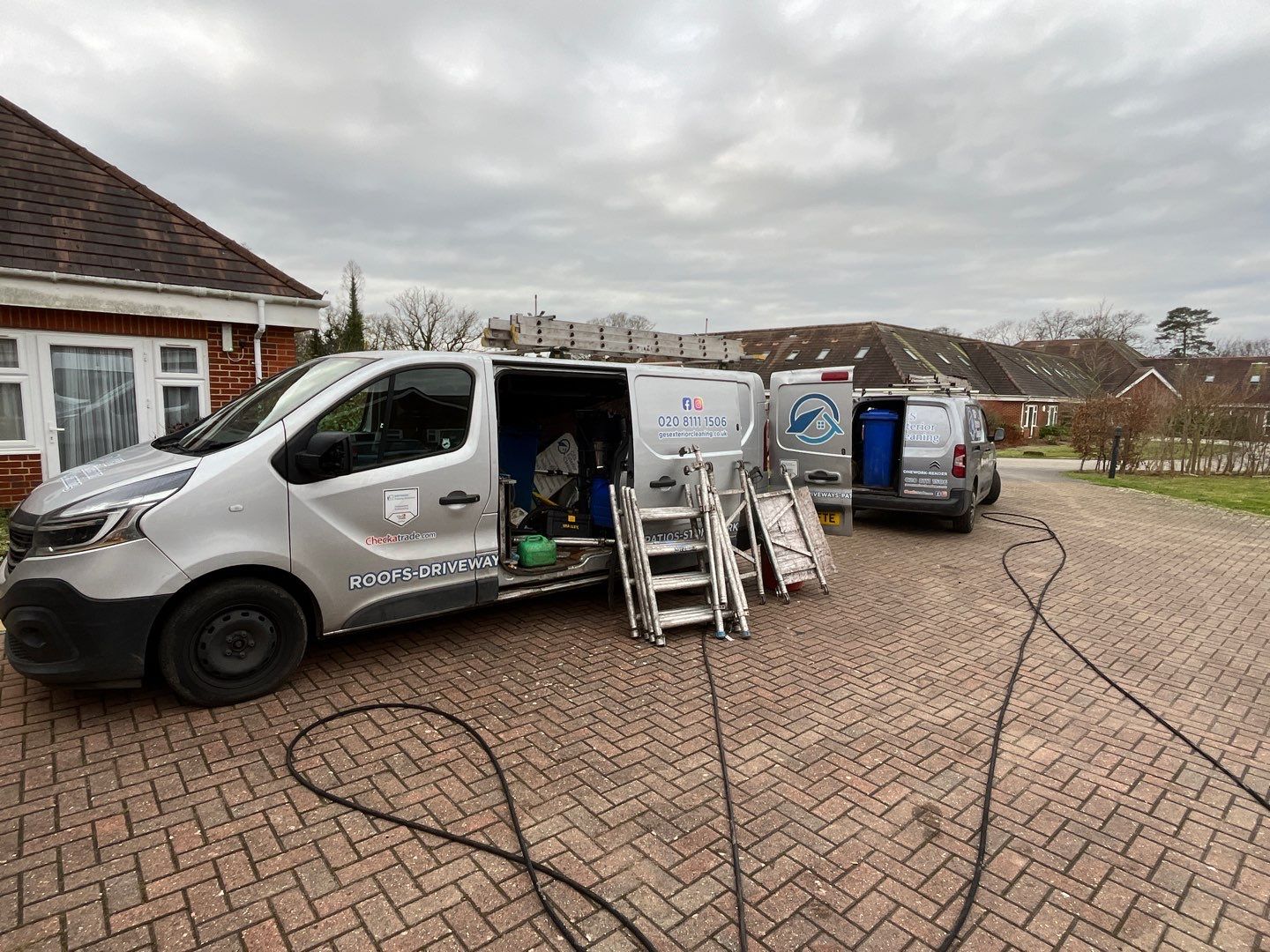 Large Care Home Roof Clean using Mosmatic FSC and Biocide by Ges Exterior Cleaning ltd