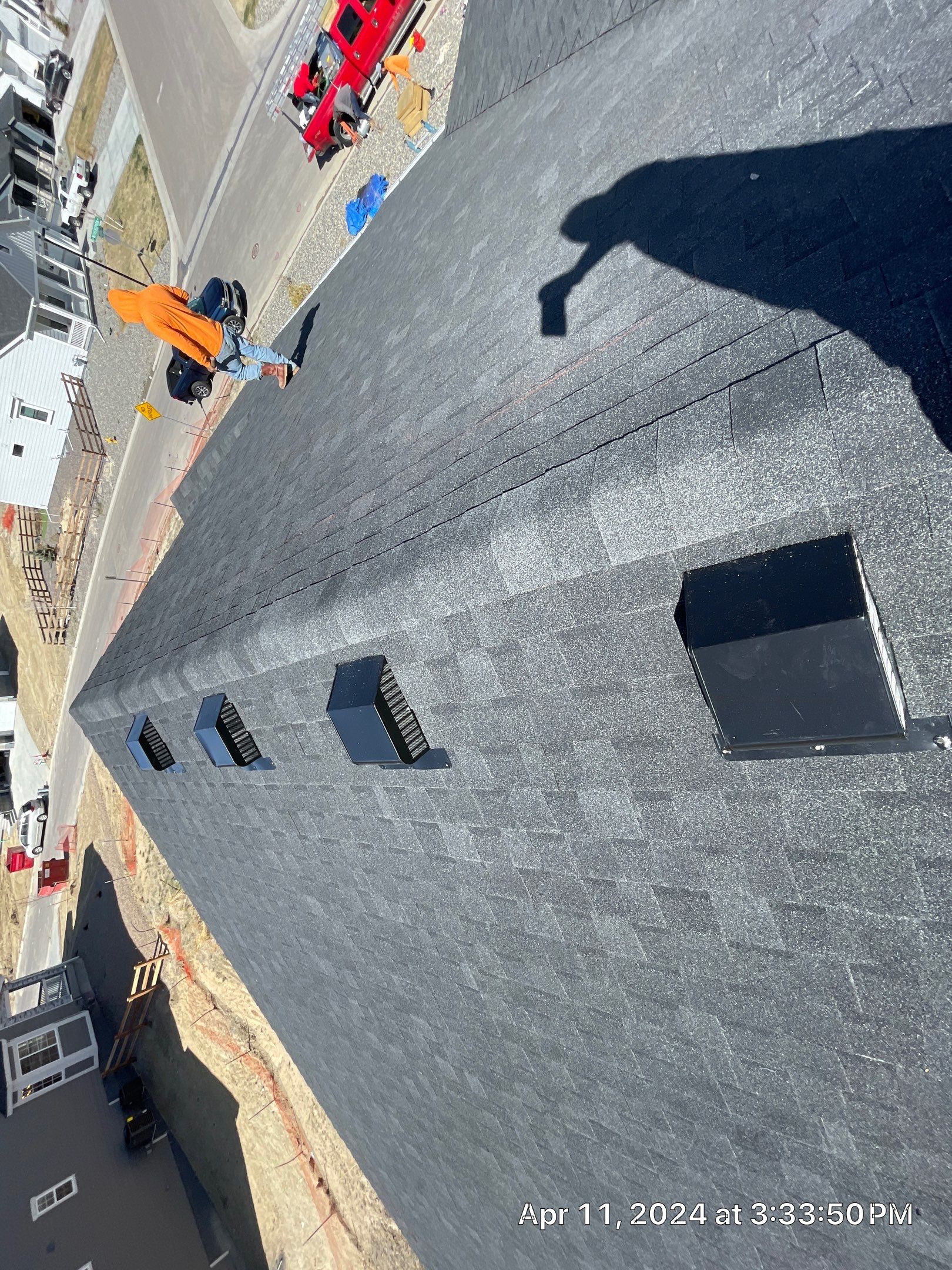 Residential Roofing Installation using Atlas Pinnacle Impact Black Shadow by Blue Peaks Roofing LLC 