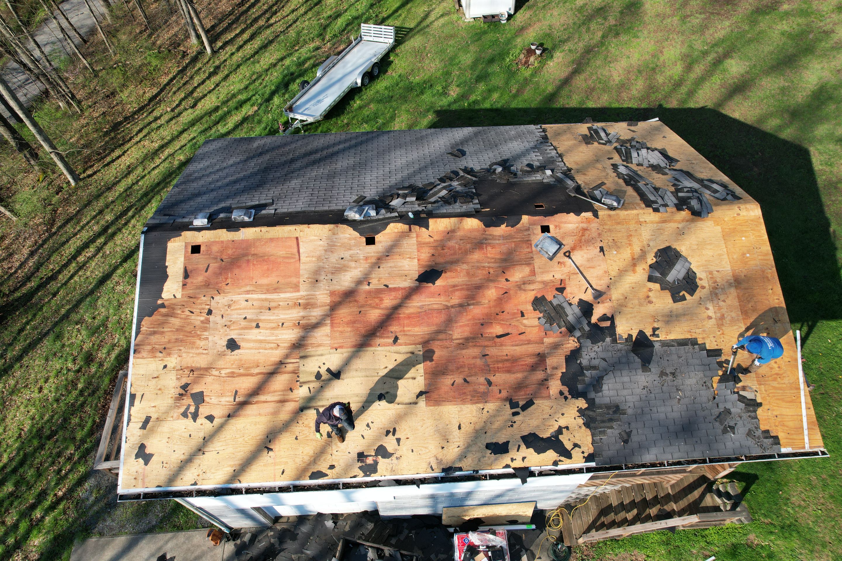 Residential Roofing Installation using GAF Timberline HDZ Nantucket Morning by Rainstoppers Roofing