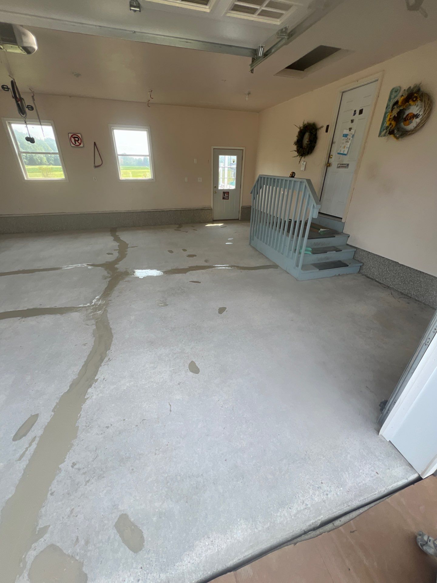Garage using Smoke by Freedom Concrete Coatings. 