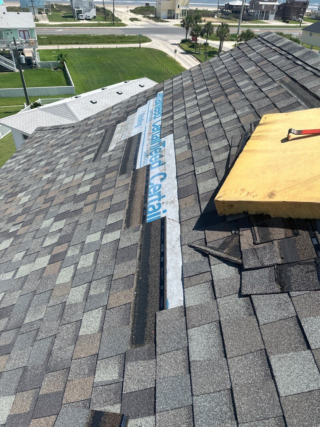 Hail Damage using Owen's Corning Duration (Lifetime) Shingles by Roof Repair Company