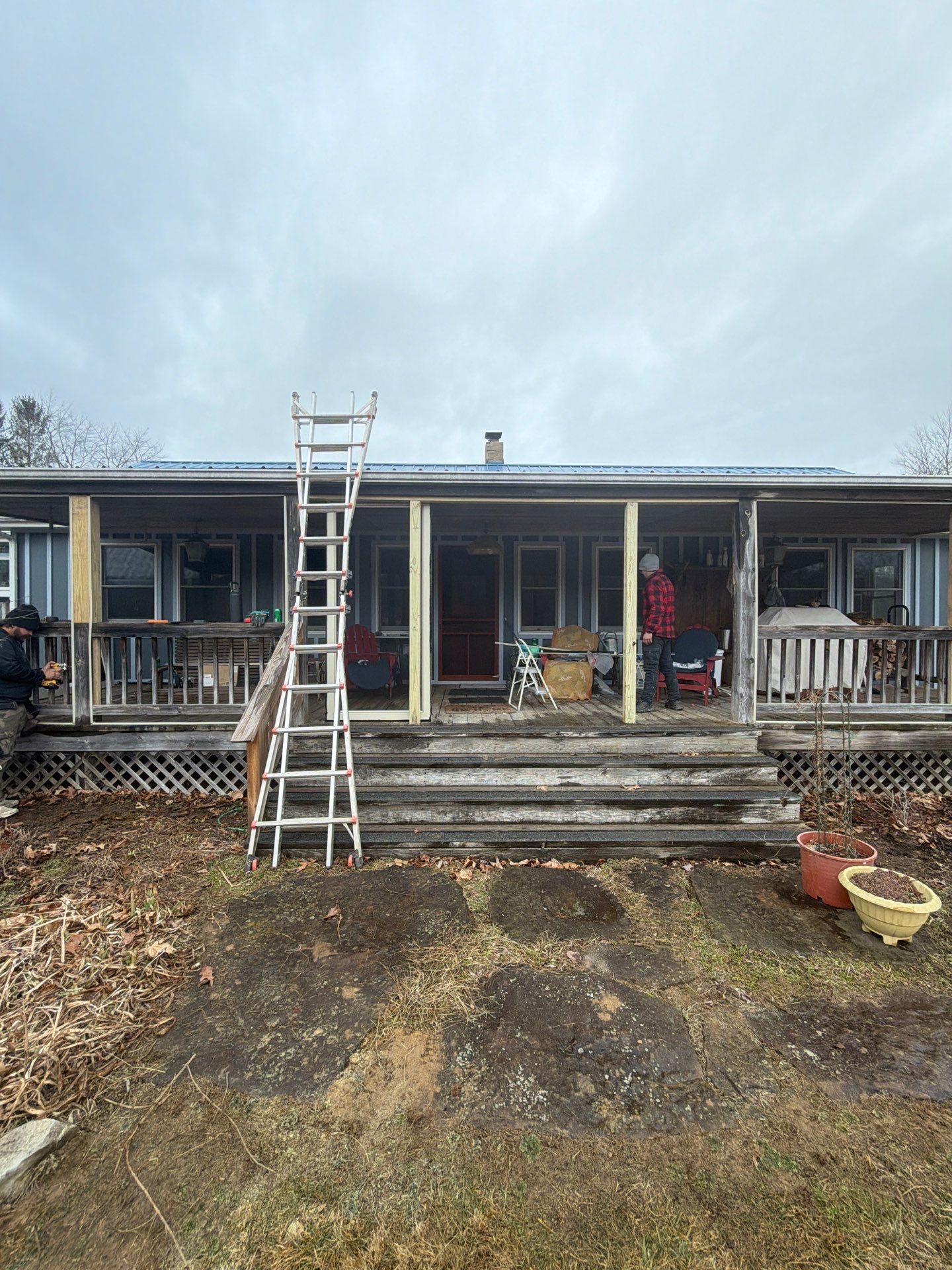 Renick Screened-In Porch Build with Custom Pressure-Treated Stairs by Walnut Hollow Decks & Outdoor Living