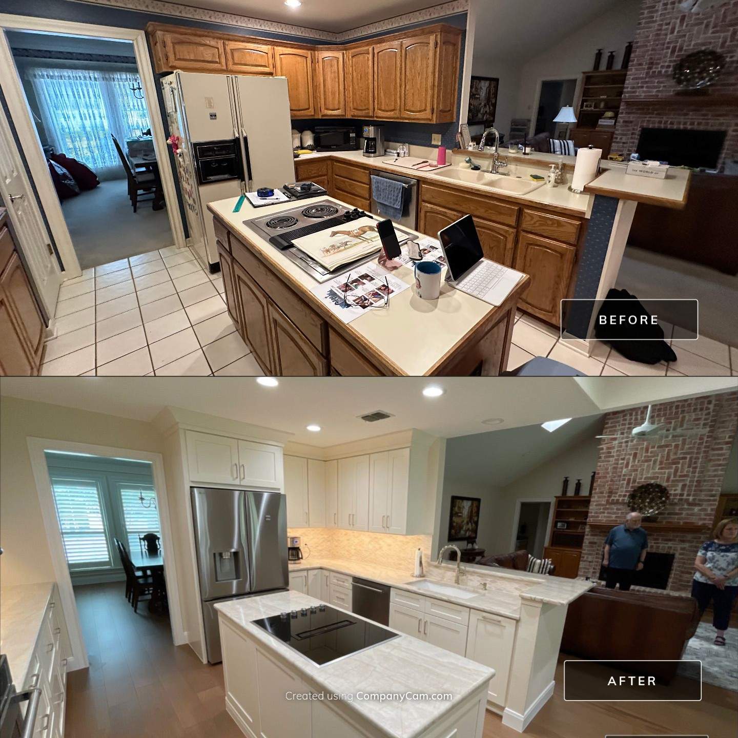 Deerfield Kitchen Refresh Before and After by Legacy Bath and Kitchen